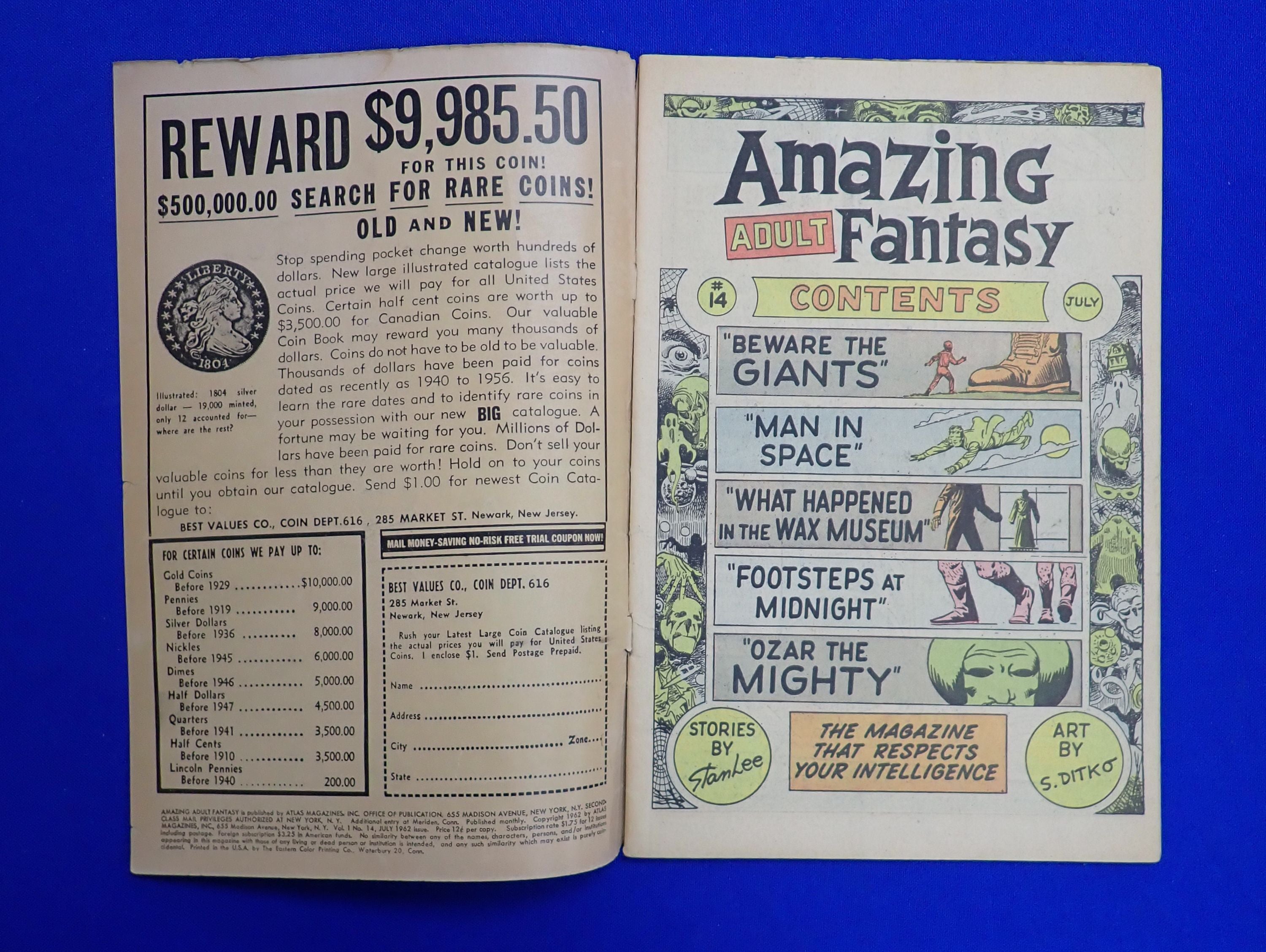 Amazing Fantasy #14 (1962) - GD/VG (3.0)