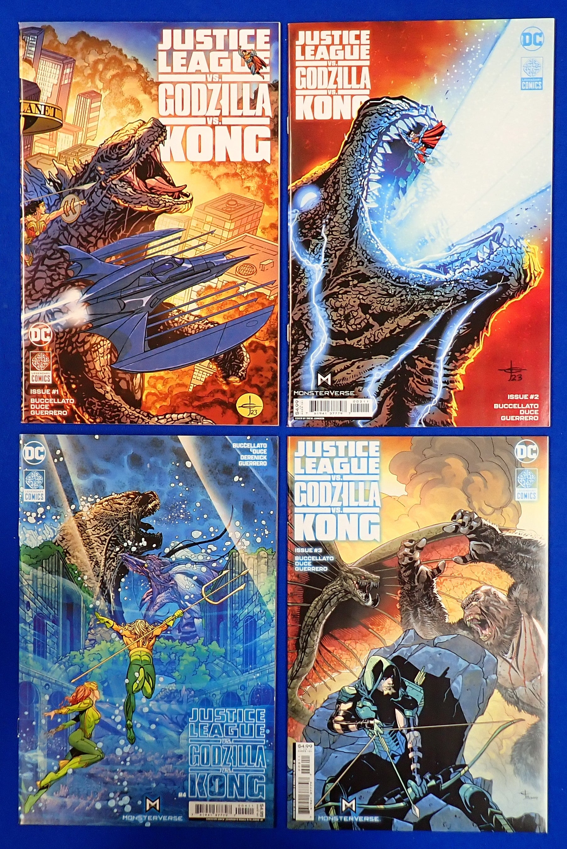 GODZILLA vs KONG パンフレット Justice League Vs. Godzilla Vs. Kong (2023) #1-7 Set - NM+ (9.2+)