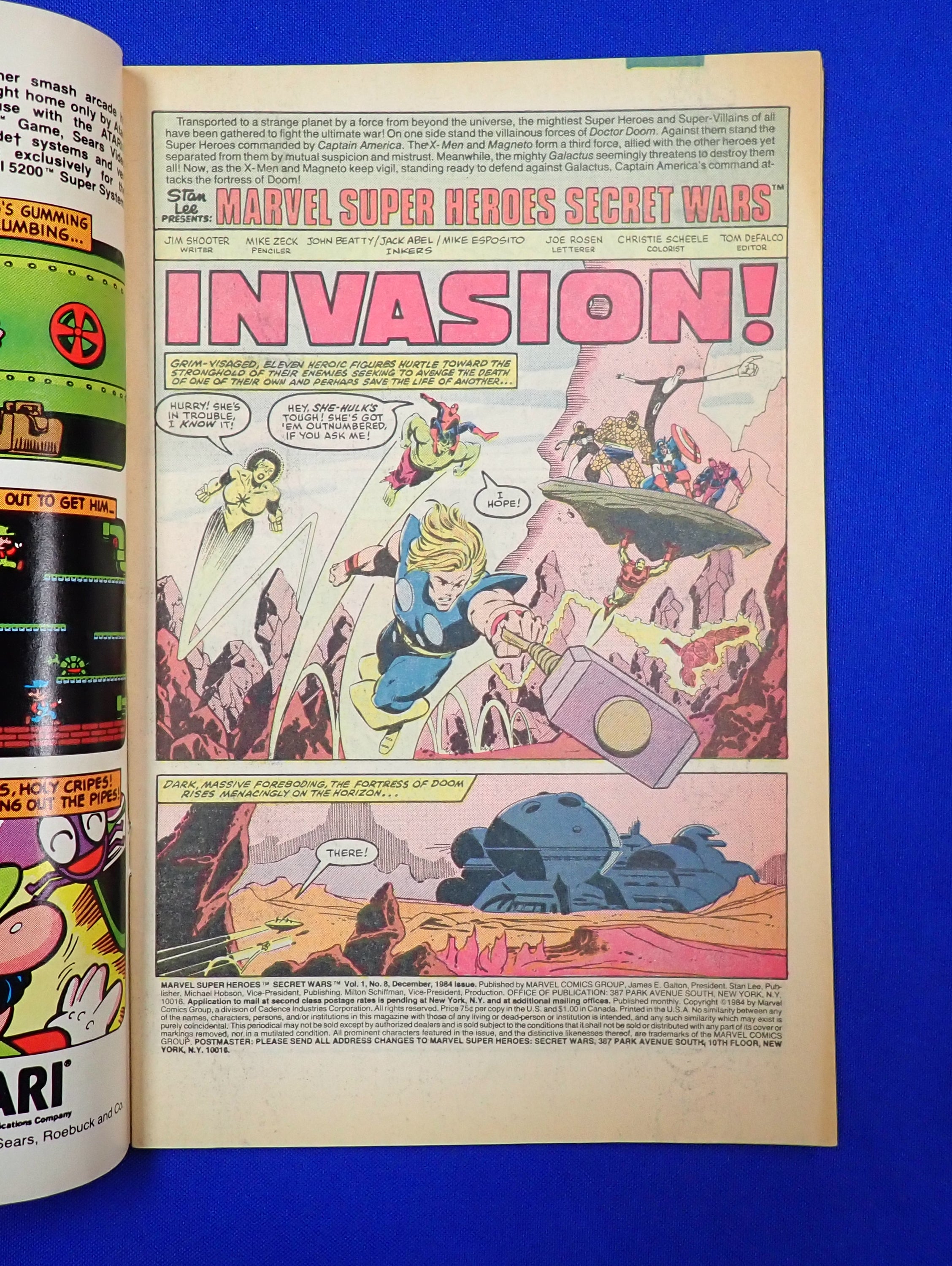 Marvel Super Heroes Secret Wars #8 (1984) - VG- (3.5) - 1st Black Suit & Mark Jeweler Variant