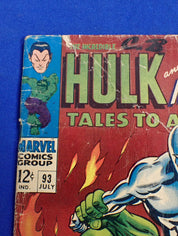 Tales to Astonish (1967) - FR/GD - Hulk vs Silver Surfer