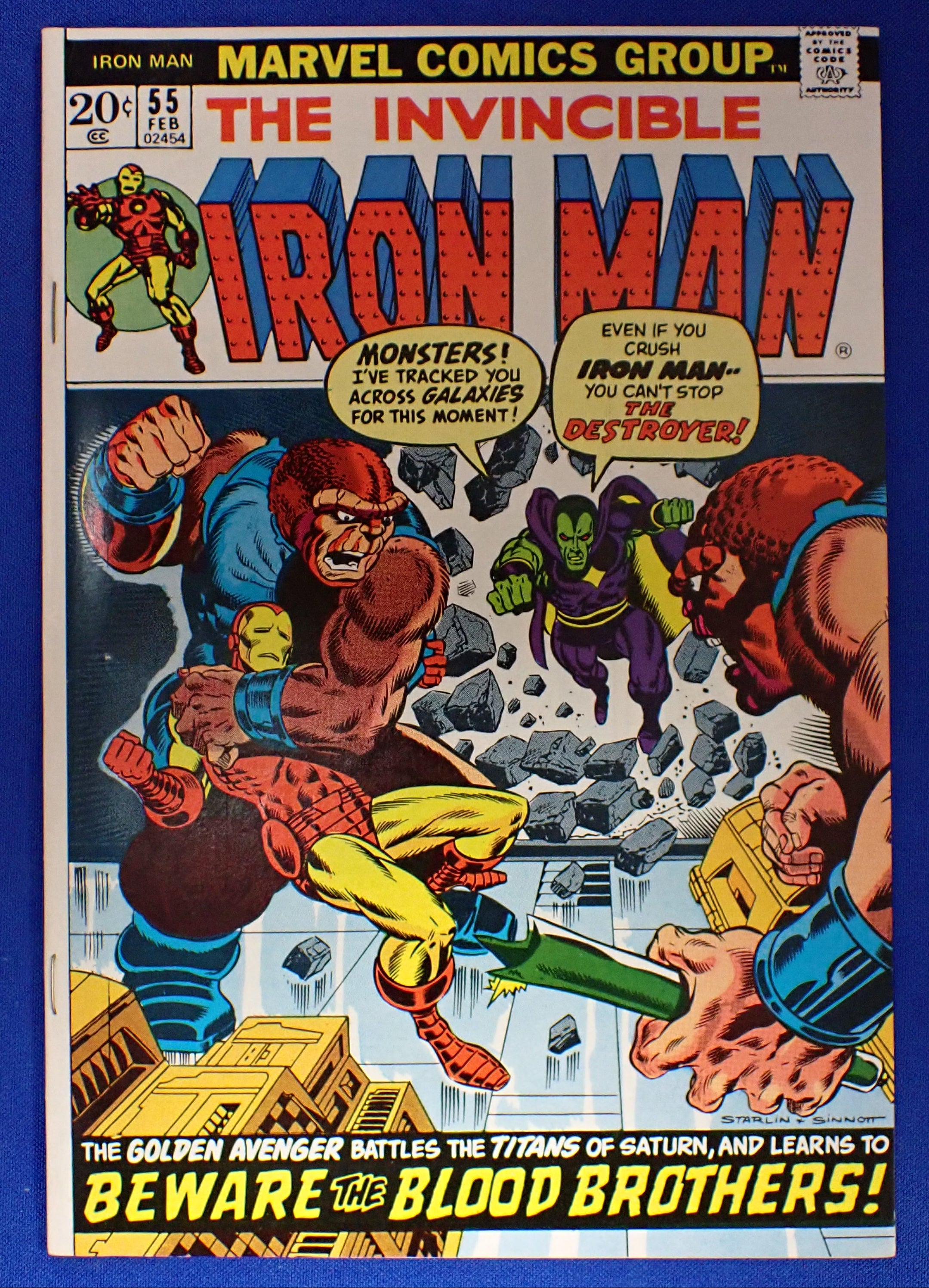 Iron Man #55 (1972) - VF (8.0) - 1st Thanos