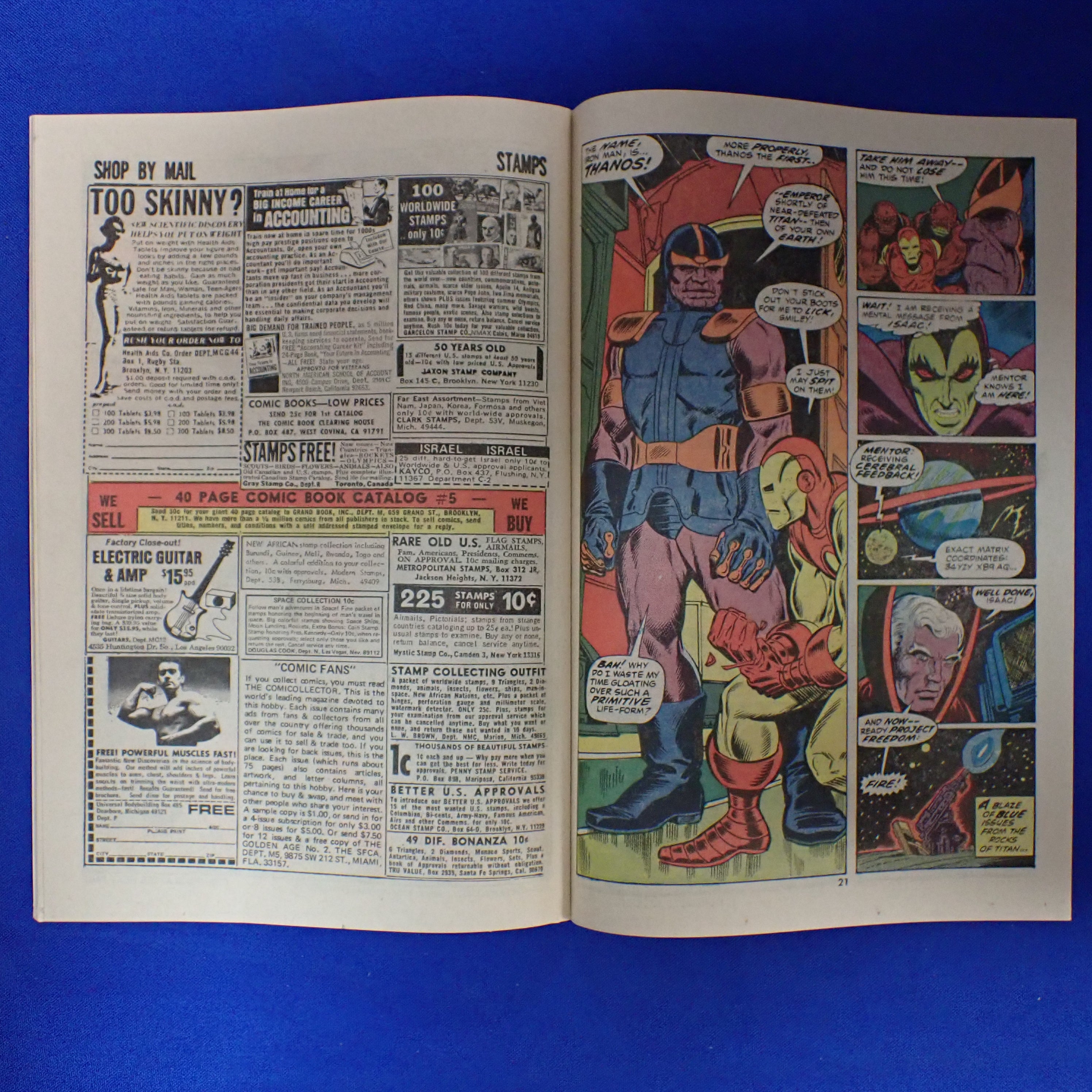 Iron Man #55 (1972) - VF (8.0) - 1st Thanos