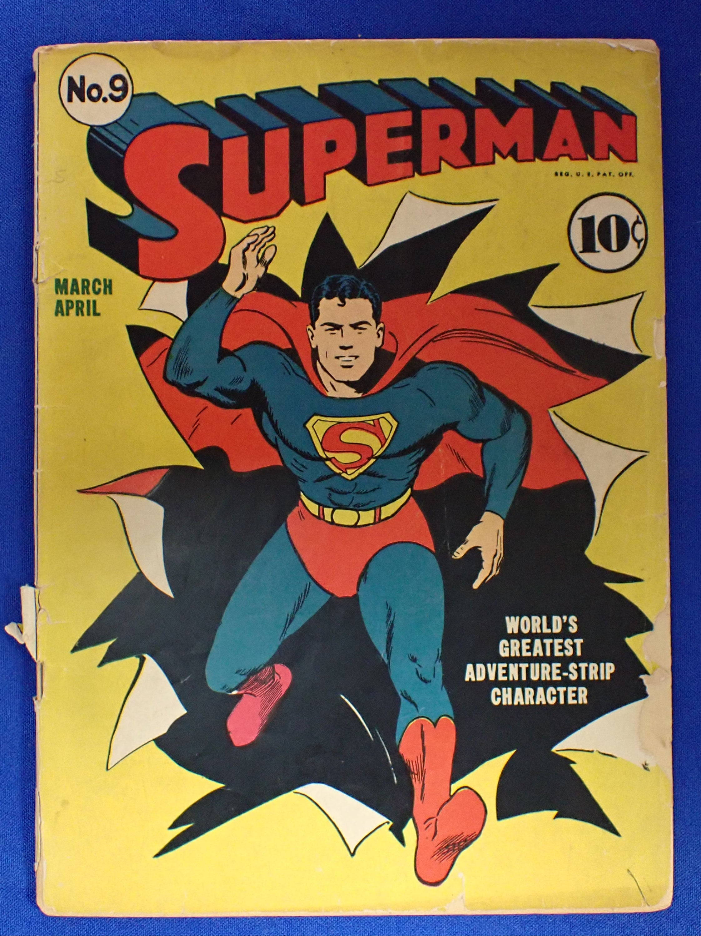 Superman #9 (1941) - GD (2.0) - cover detached