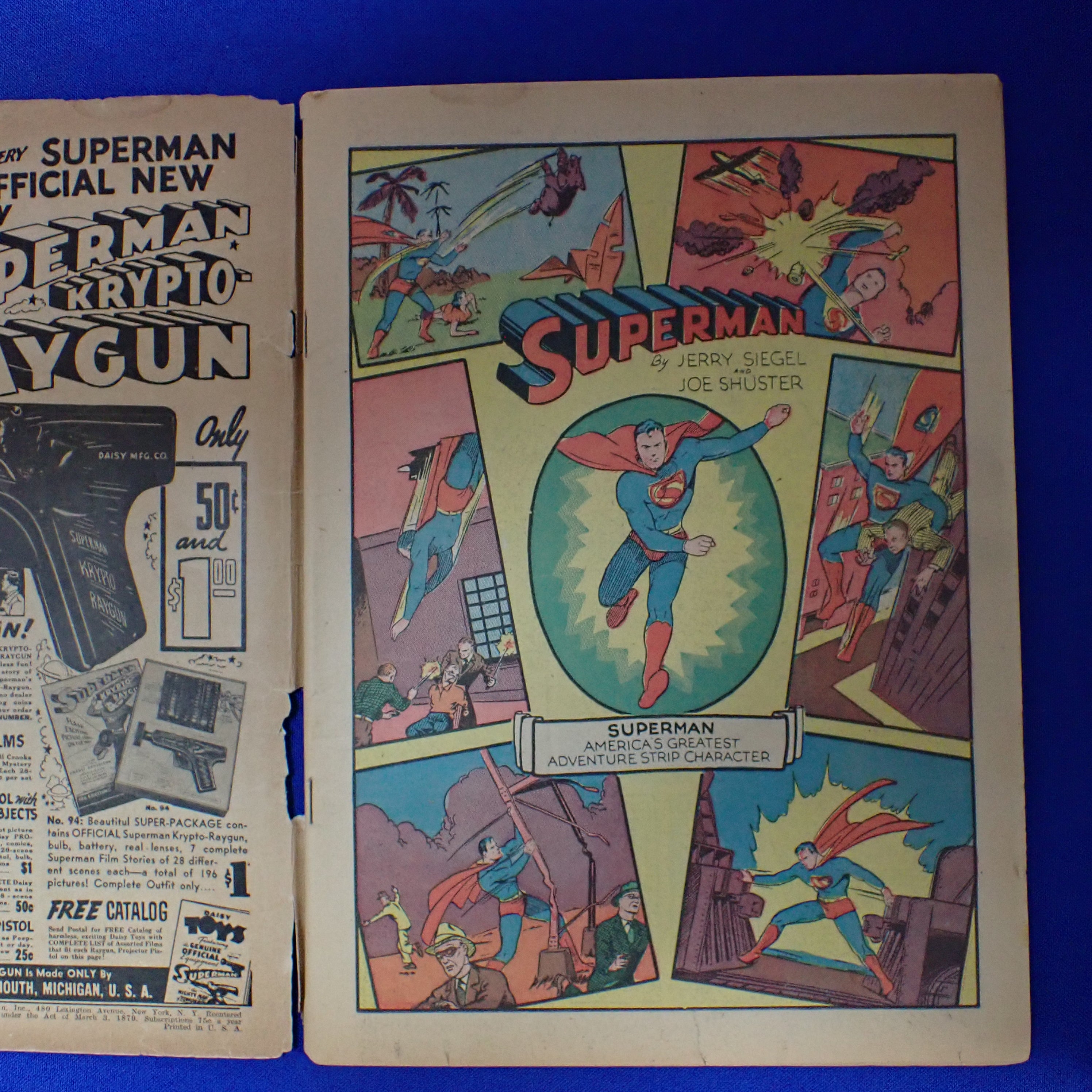 Superman #9 (1941) - GD (2.0) - cover detached