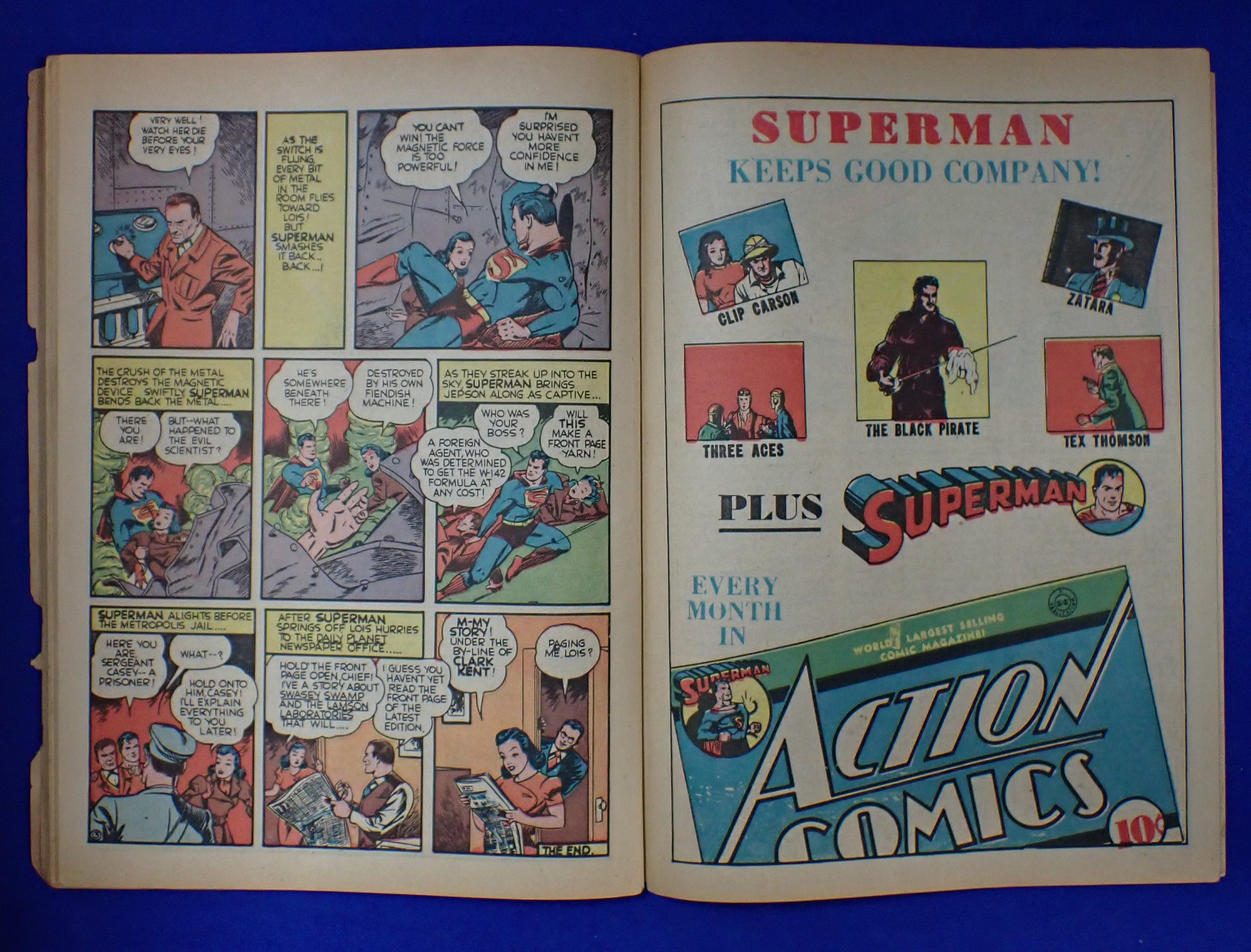 Superman #9 (1941) - GD (2.0) - cover detached