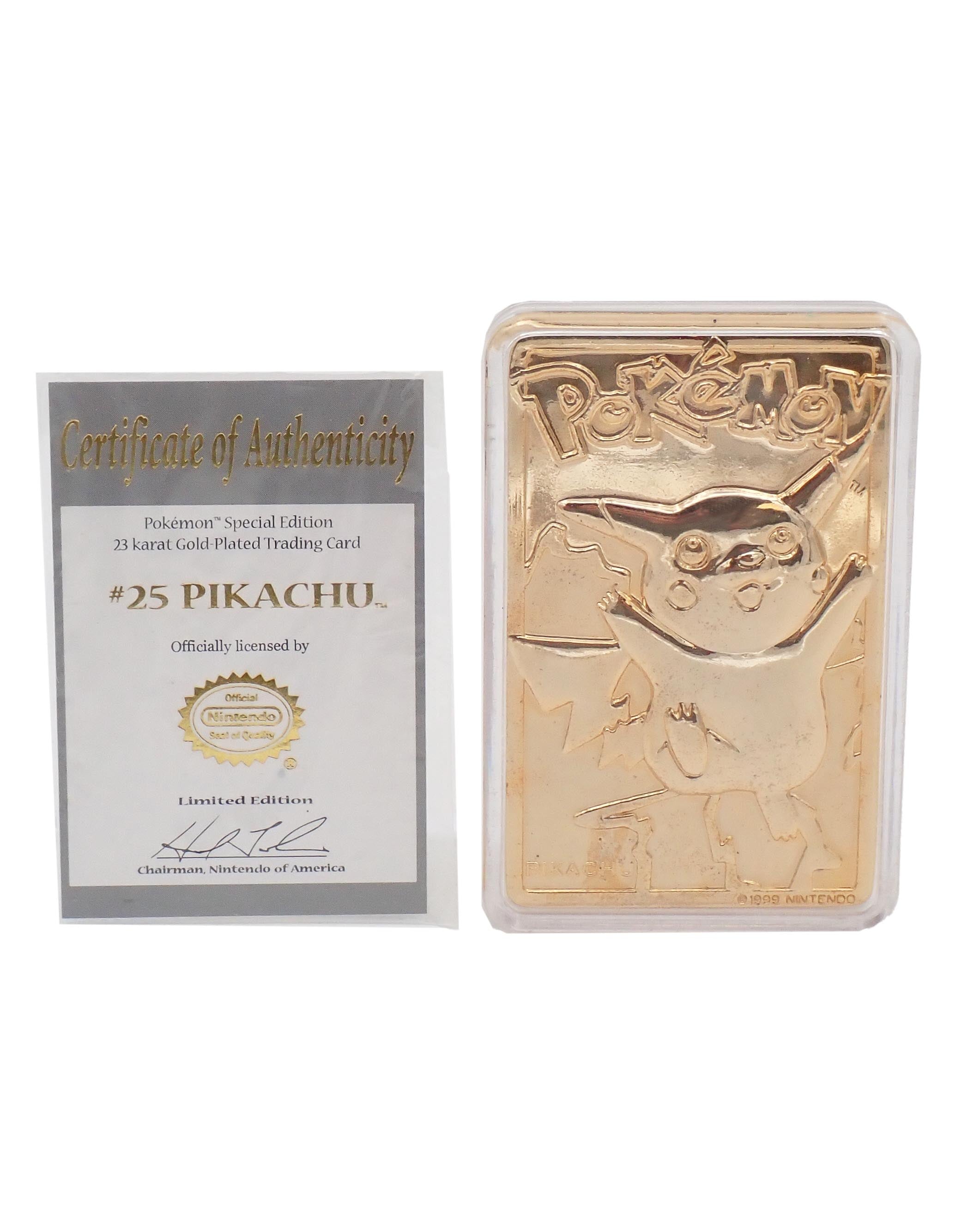 23 karat gold pokemon card pikachu Pokémon Played #25 [Pre-Owned] Protected in magnetic acrylic MTG: Aetherdrift - Commander Decks:Eternal Might ELITE Red Blue Storm Proxie