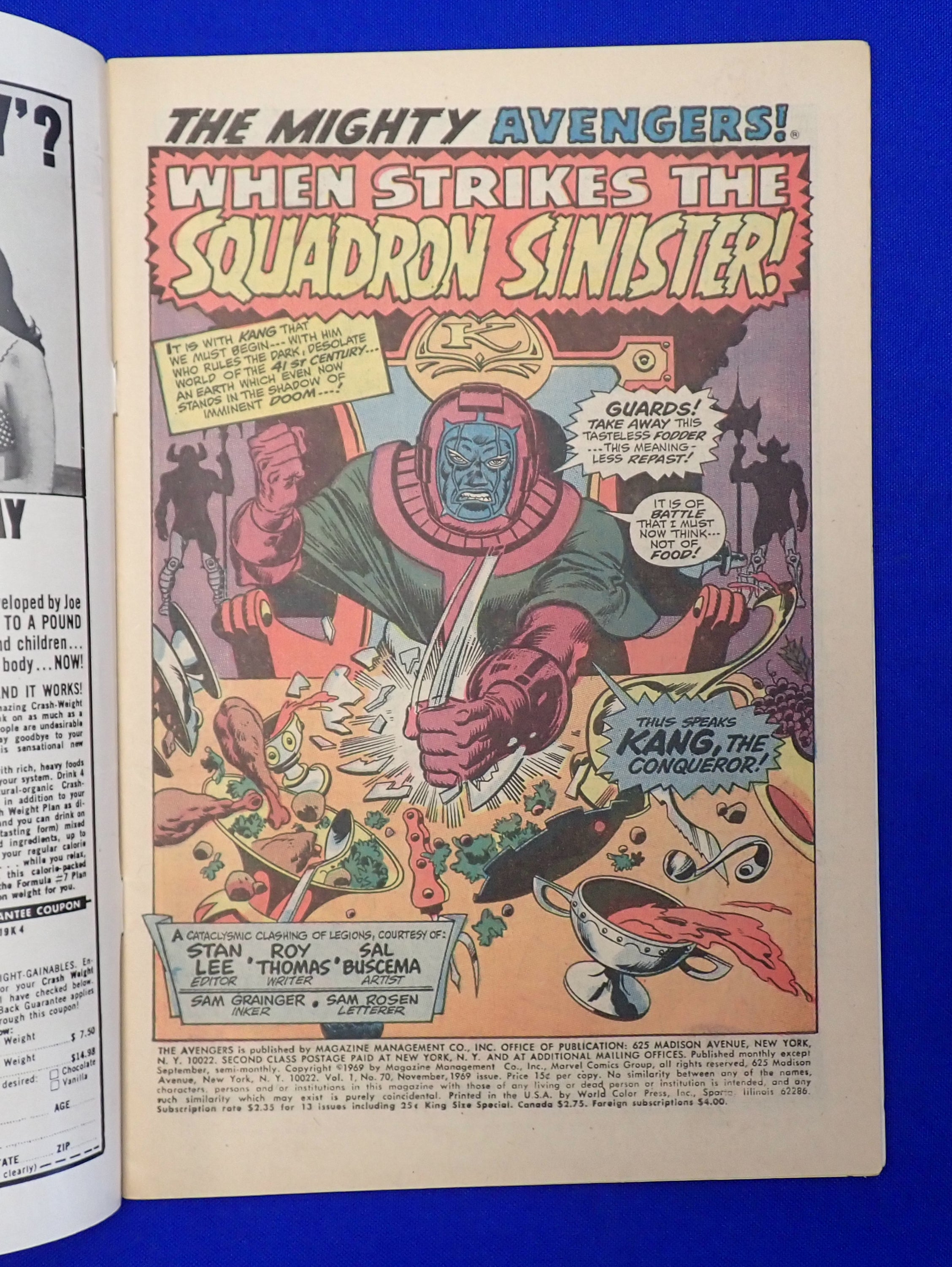 Avengers #70 (1969) - FN (6.0) - 1st Squadron Sinister