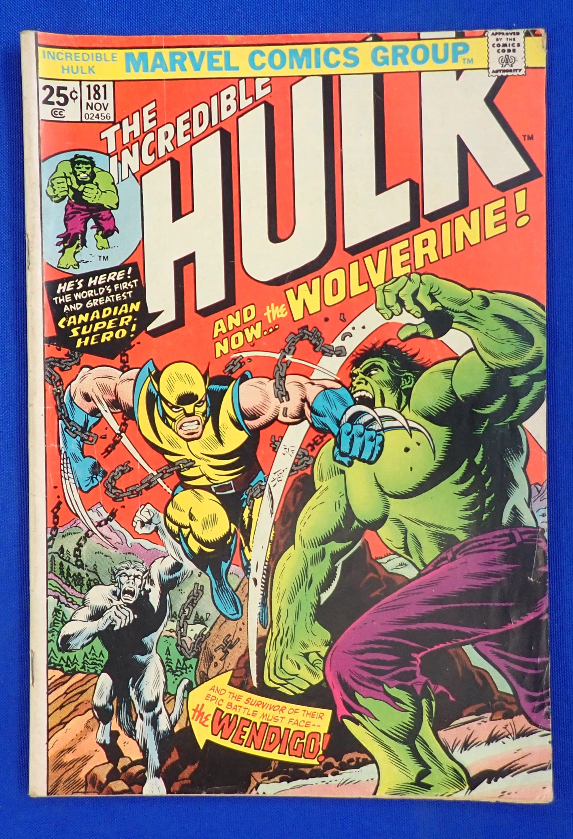 Incredible Hulk #181 (1974) - VG (4.0) - Missing MVS - 1st Wolverine