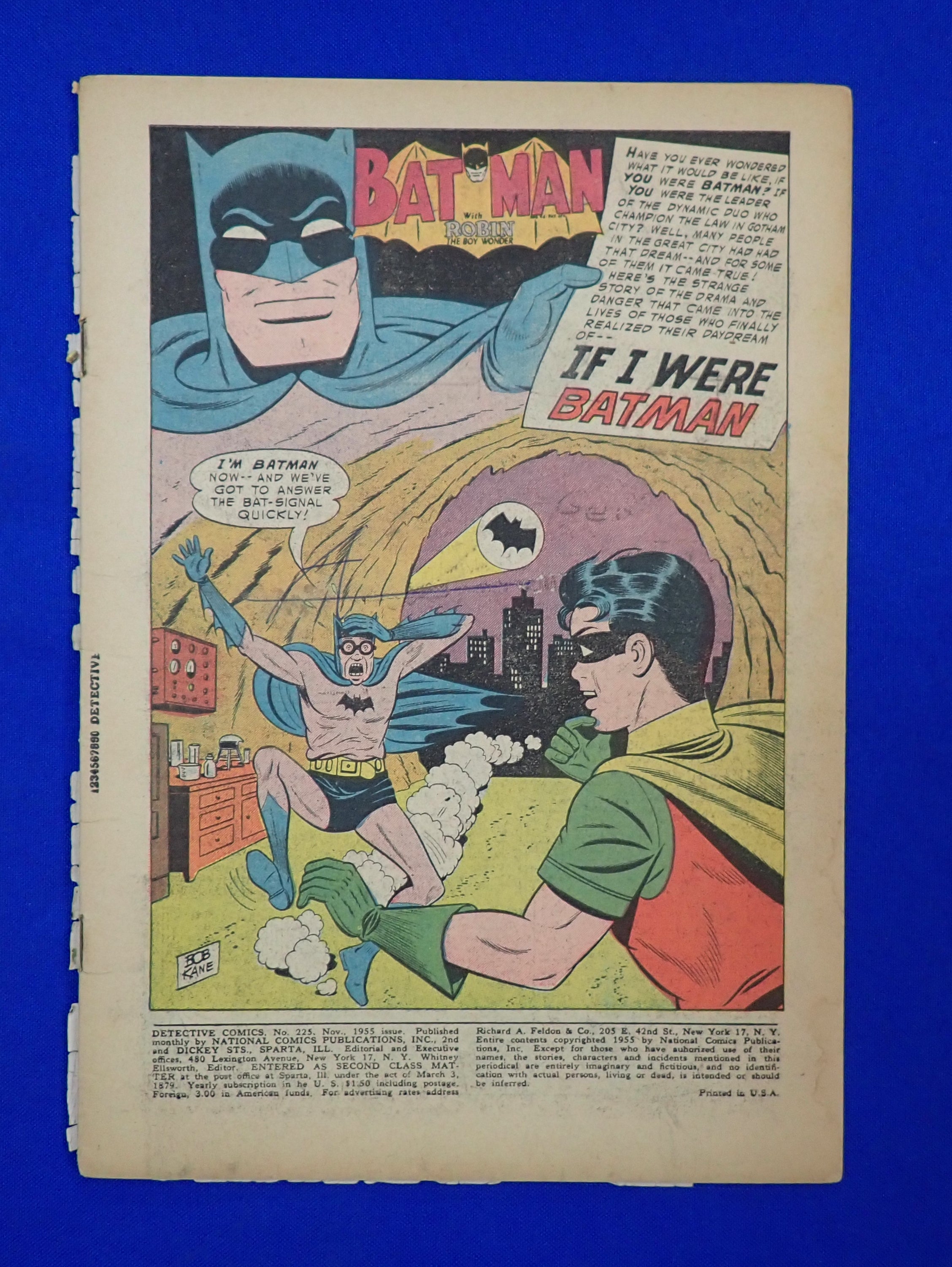Detective Comics #225 (1955) - PR (.5) - Front & Back Cover Detached - 1st Martian Manhunter