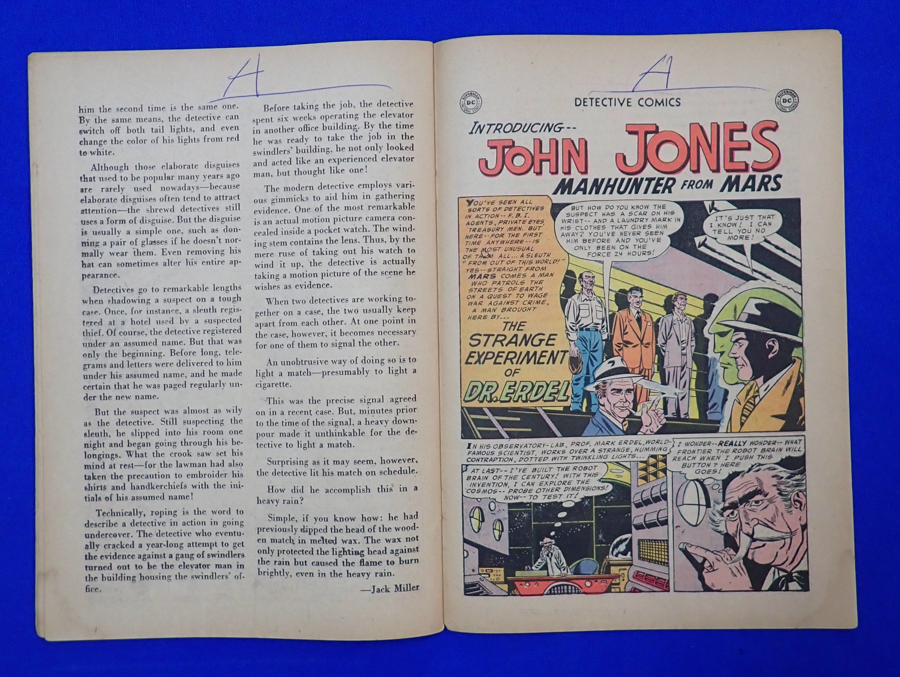 Detective Comics #225 (1955) - PR (.5) - Front & Back Cover Detached - 1st Martian Manhunter