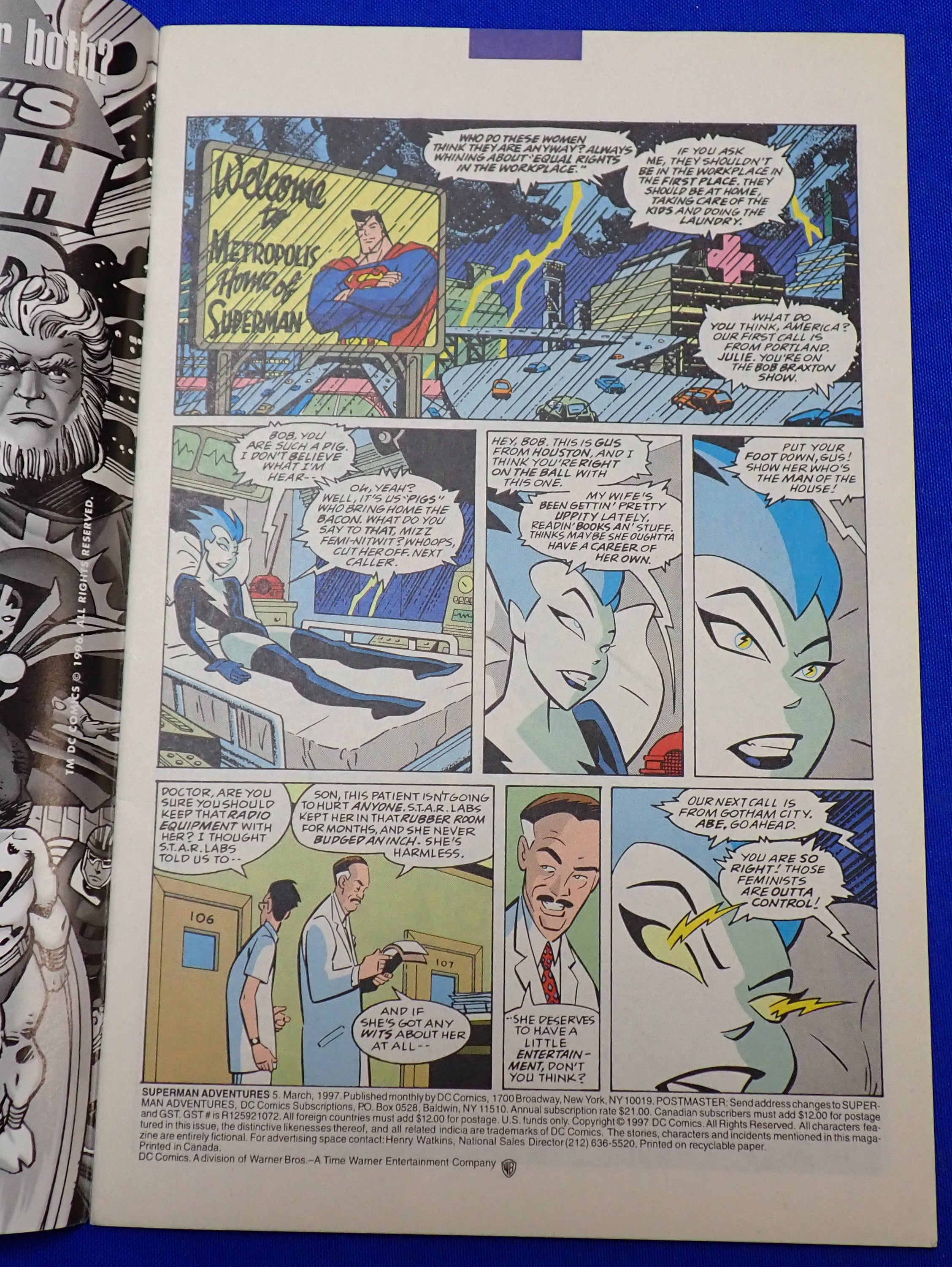 Superman Adventures #5 (1997) - FN/VF (7.0) - 1st Livewire