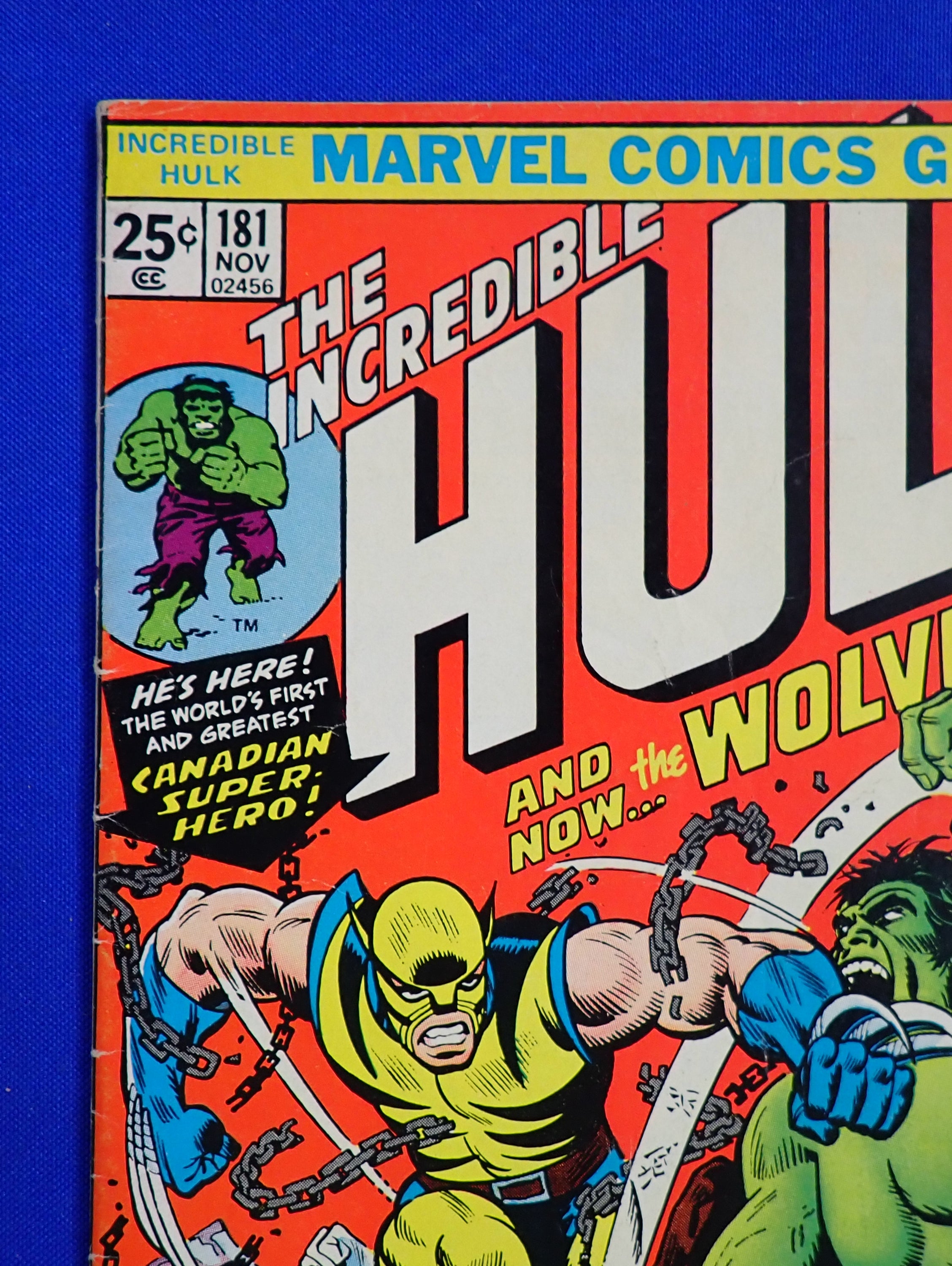 Incredible Hulk #181 (1974) - VG+ (4.5) - 1st Wolverine + MVS Intact