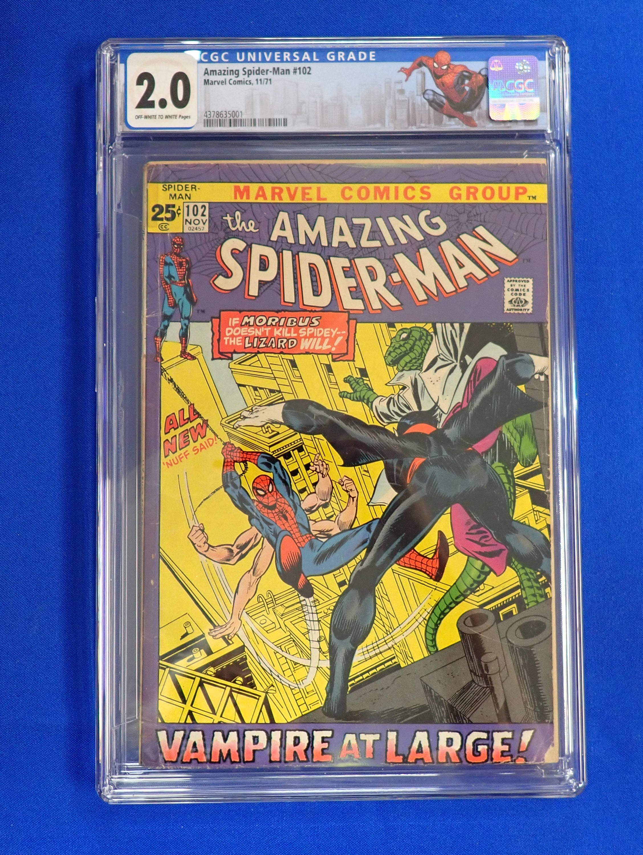 Amazing Spider-Man #102 (1971) - CGC 2.0 w/ custom label