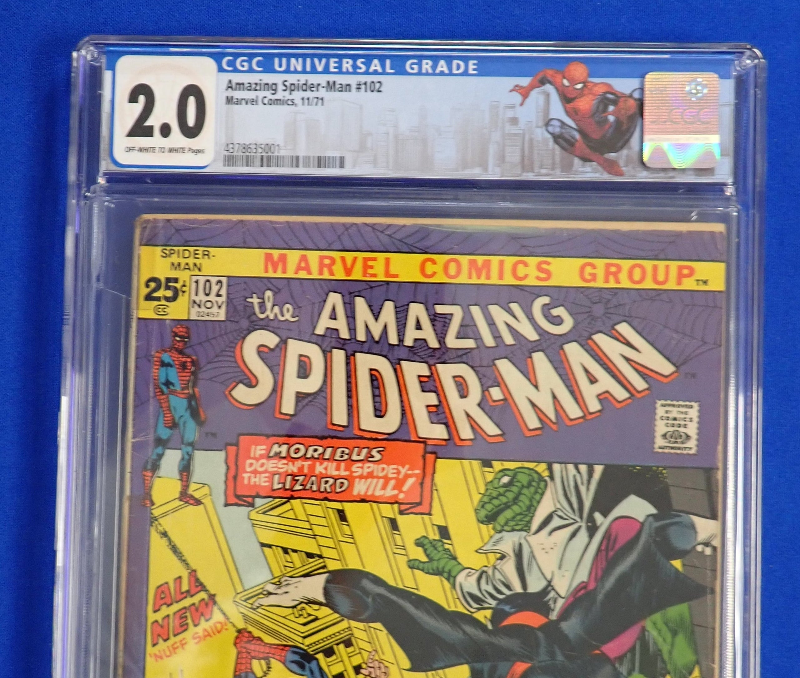 Amazing Spider-Man #102 (1971) - CGC 2.0 w/ custom label