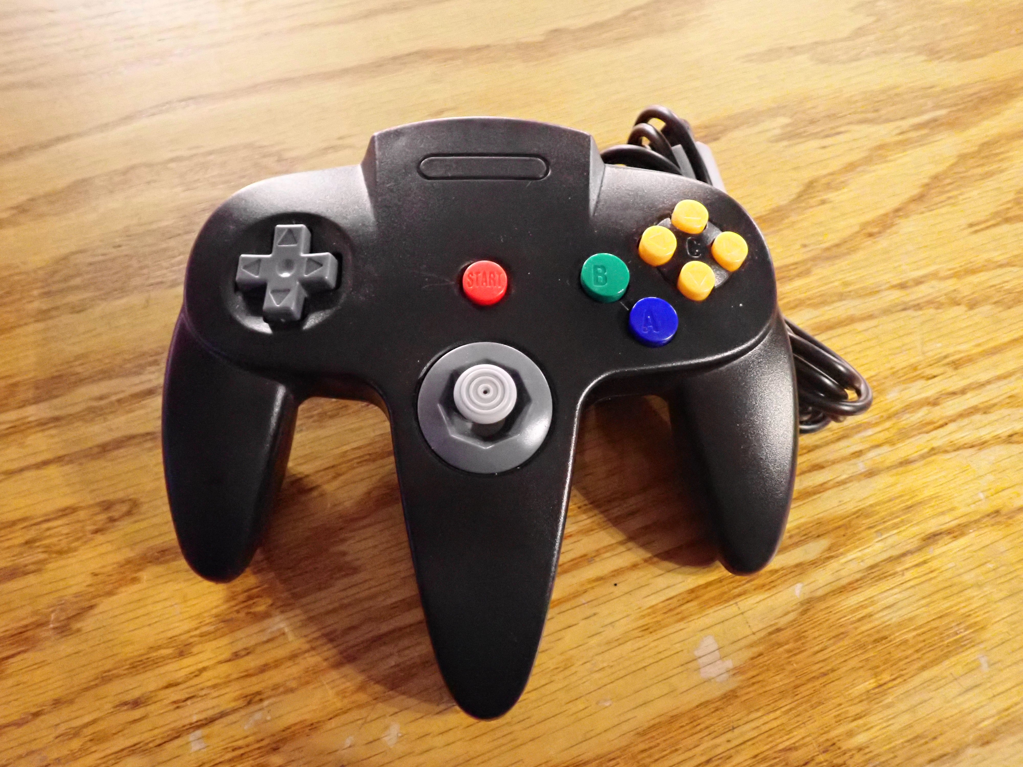 3rd Party N64 Controller Black – Infinity Flux
