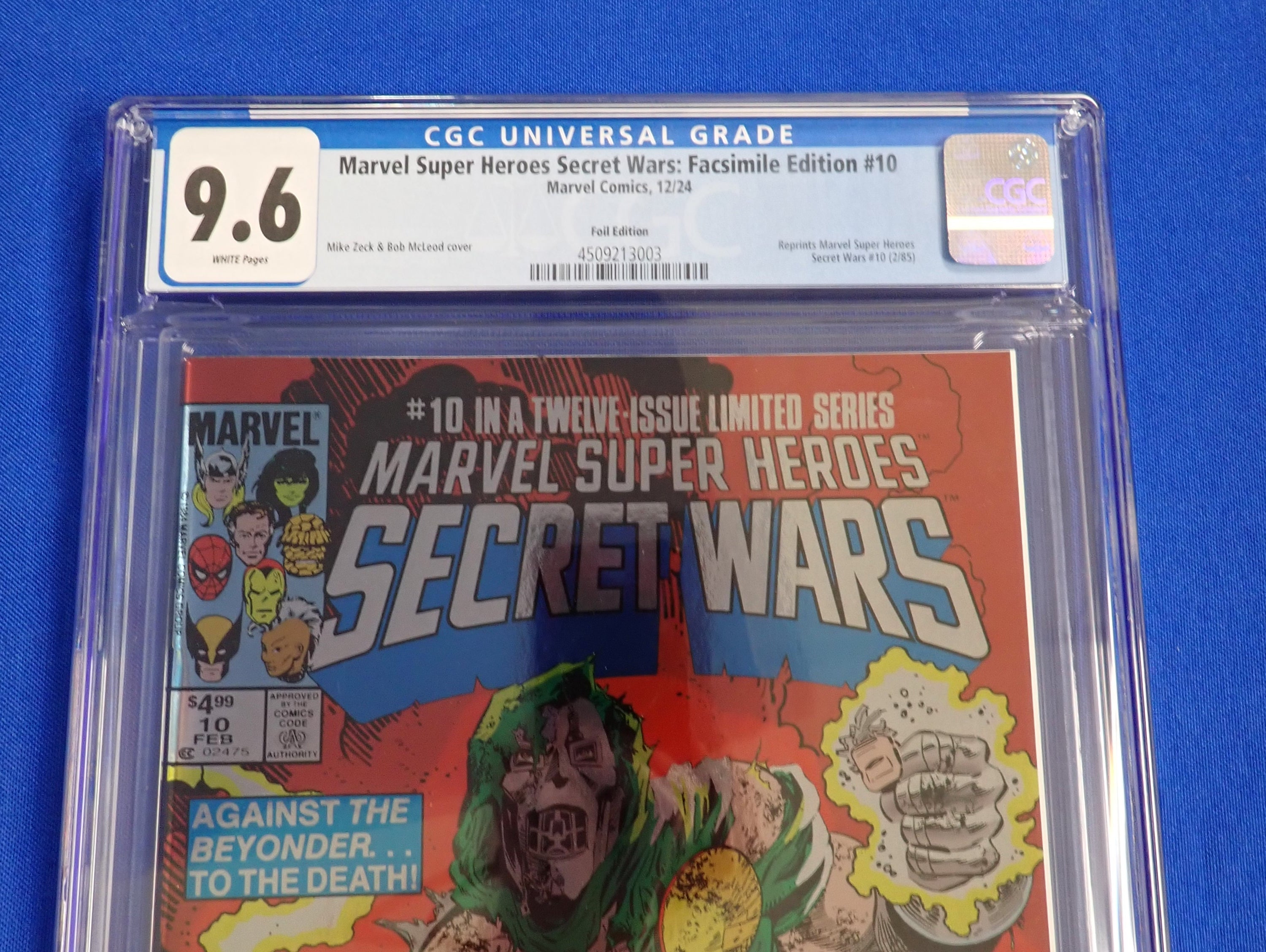 Marvel Super Heroes Secret Wars: Facsimile Edition #10 (2024) PLUS BONUS Mark Jewelers Variant for Raw #10