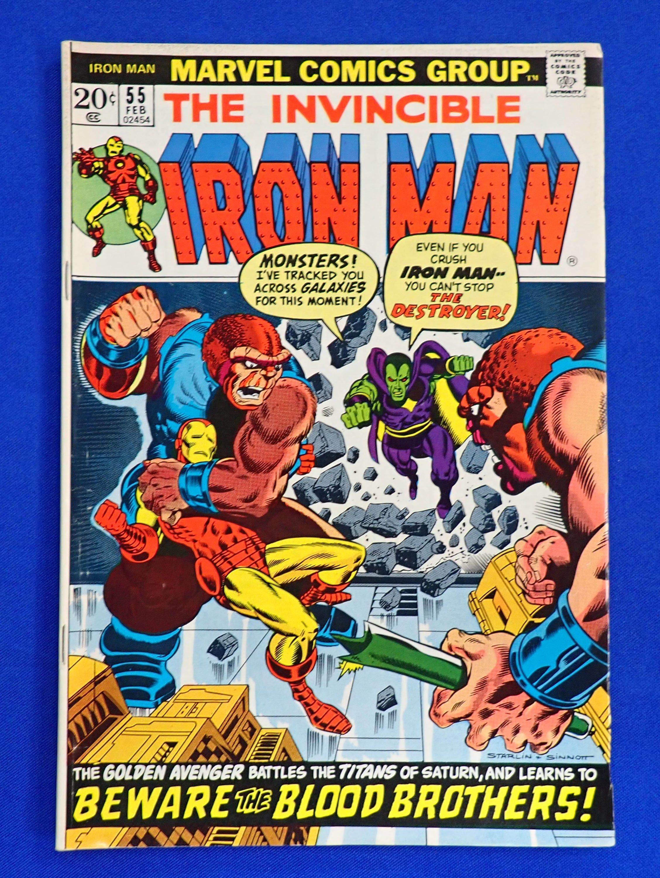 Iron Man #55 (1972) - FN/VF (7.0) - 1st Thanos & Drax