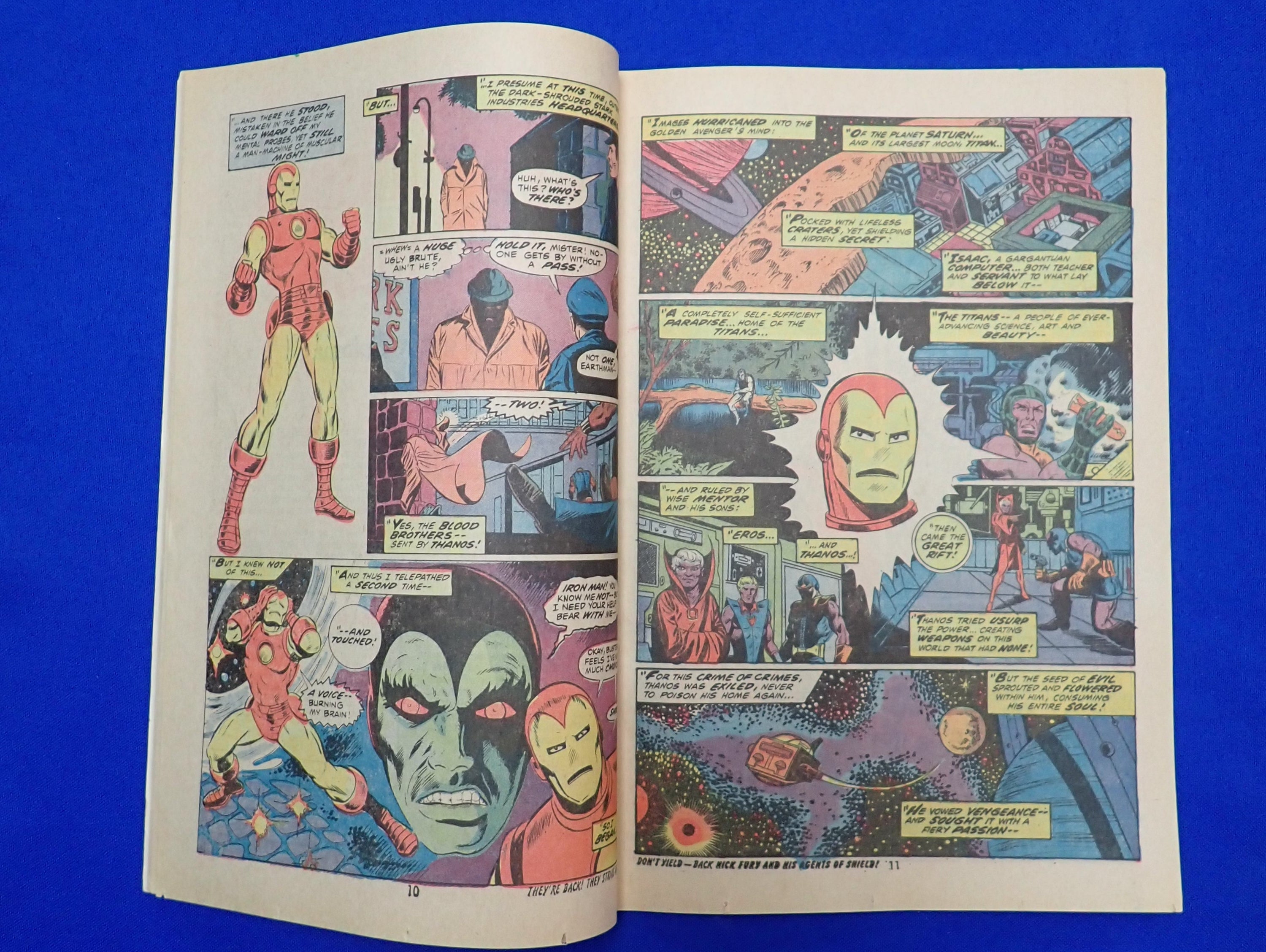 Iron Man #55 (1972) - FN/VF (7.0) - 1st Thanos & Drax