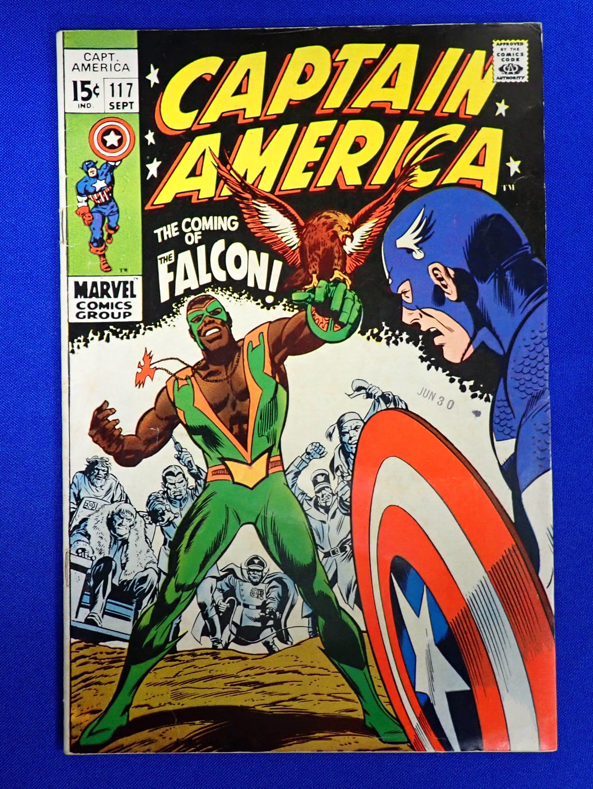 Captain America #117 (1969) - FN+ (6.5) - 1st Falcon