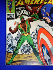 Captain America #117 (1969) - FN+ (6.5) - 1st Falcon