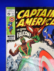 Captain America #117 (1969) - FN+ (6.5) - 1st Falcon