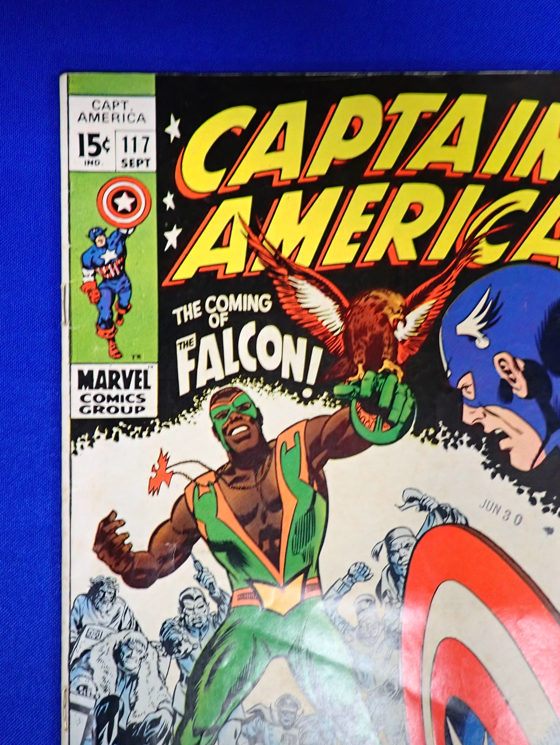Captain America #117 (1969) - FN+ (6.5) - 1st Falcon
