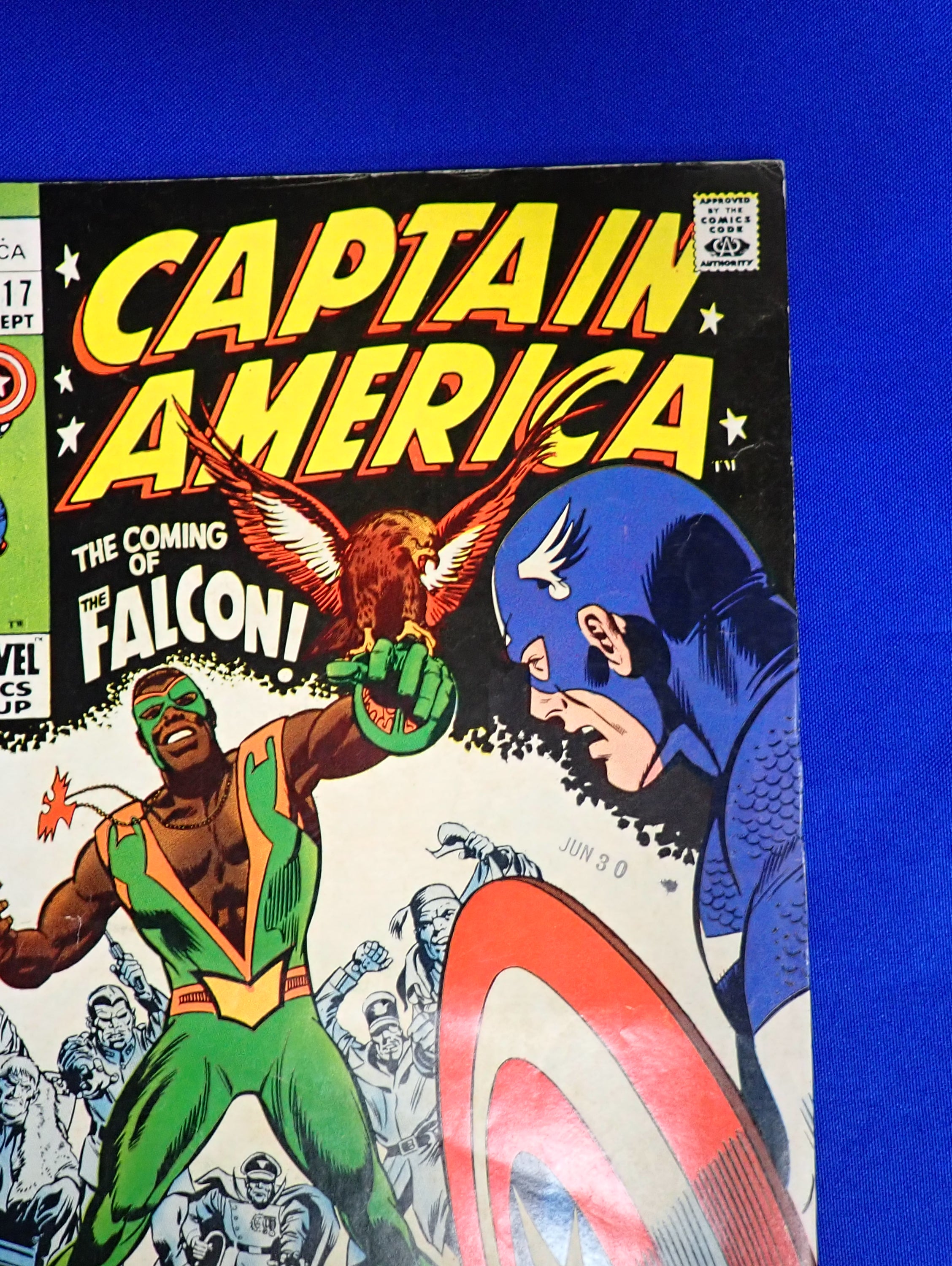 Captain America #117 (1969) - FN+ (6.5) - 1st Falcon