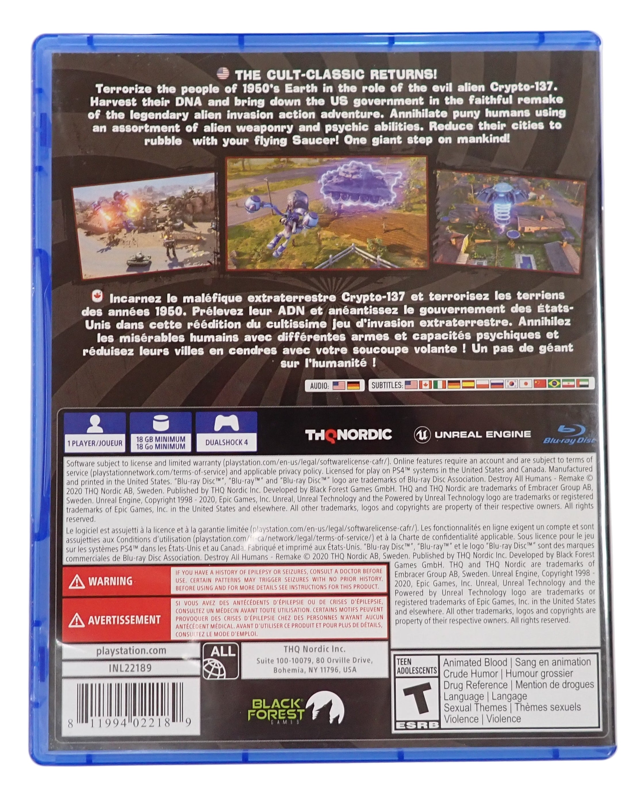 Destroy All Humans - PS4