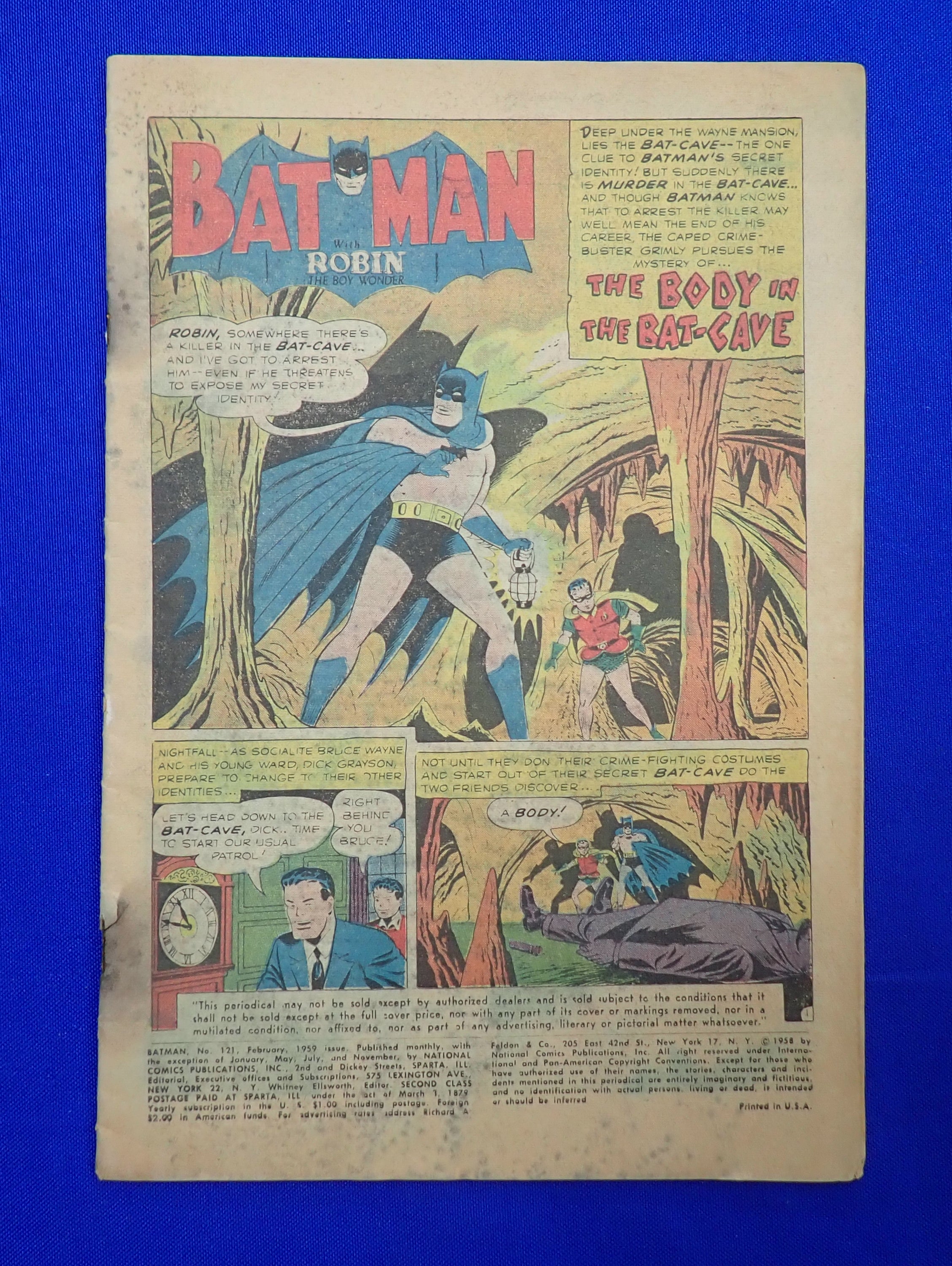 Batman #121 (1959) - PR (0.5) - 1st Mr. Freeze - Low grade, covers detached