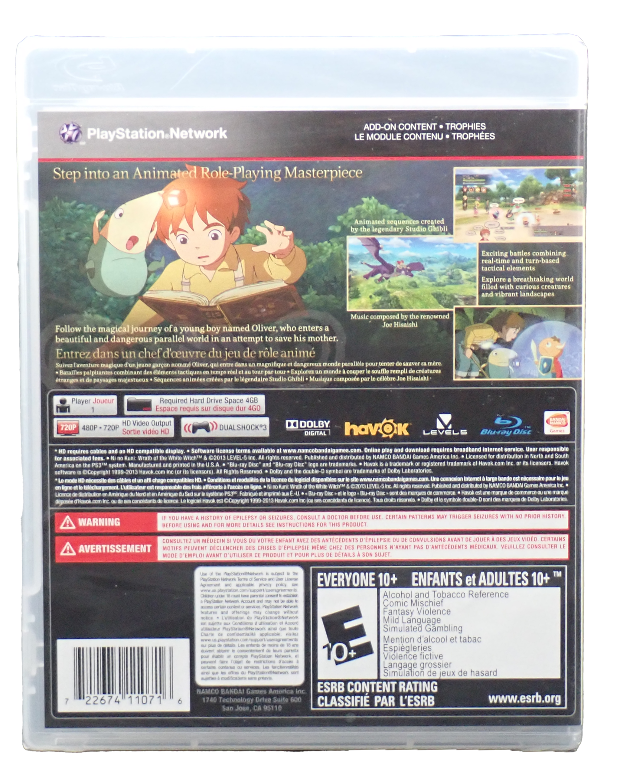 Ni No Kuni Wrath of the White Witch - PS3
