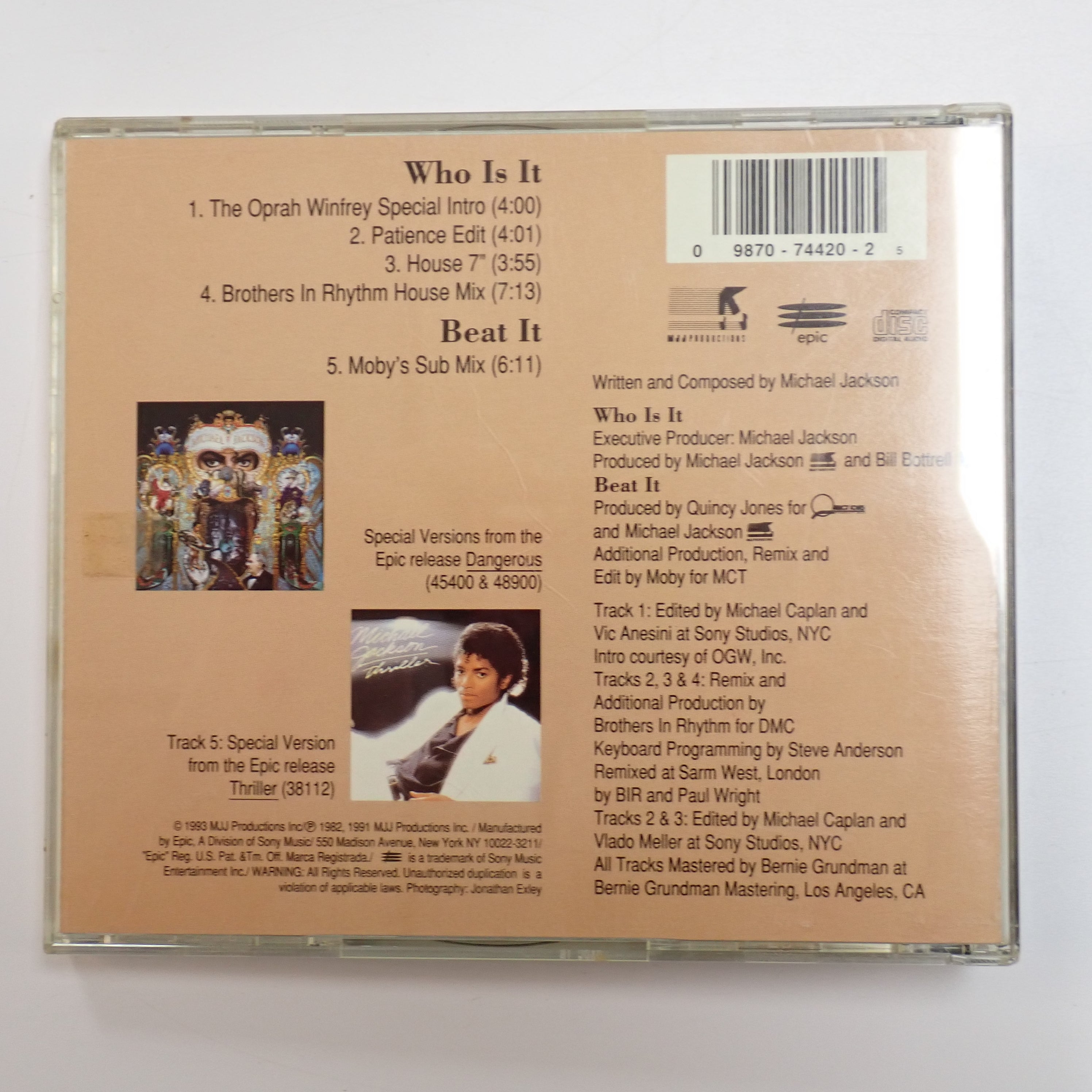 Michael Jackson - Who Is It - CD