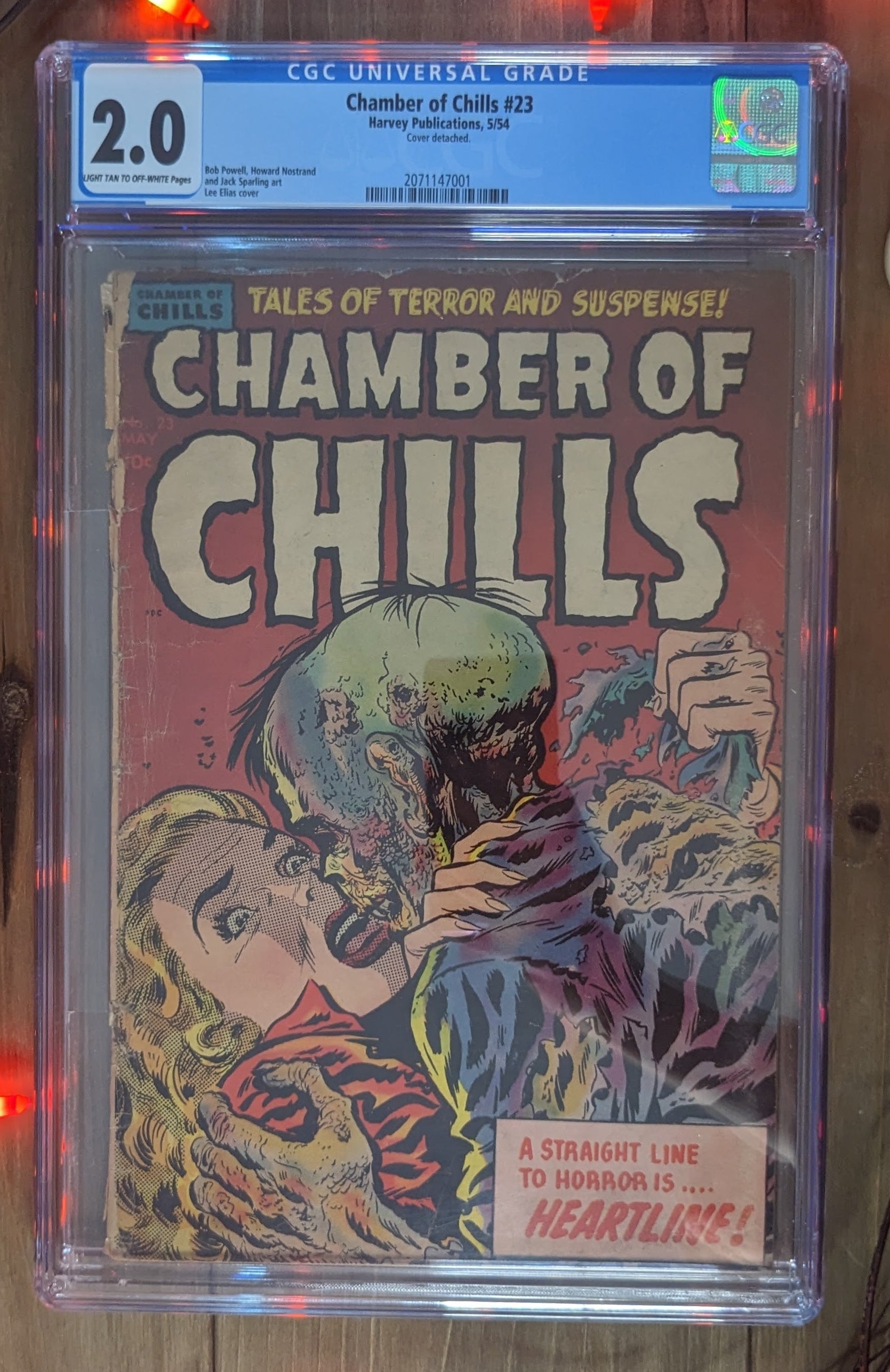 Chamber of Chills #23 (1954) | CGC Graded 2.0