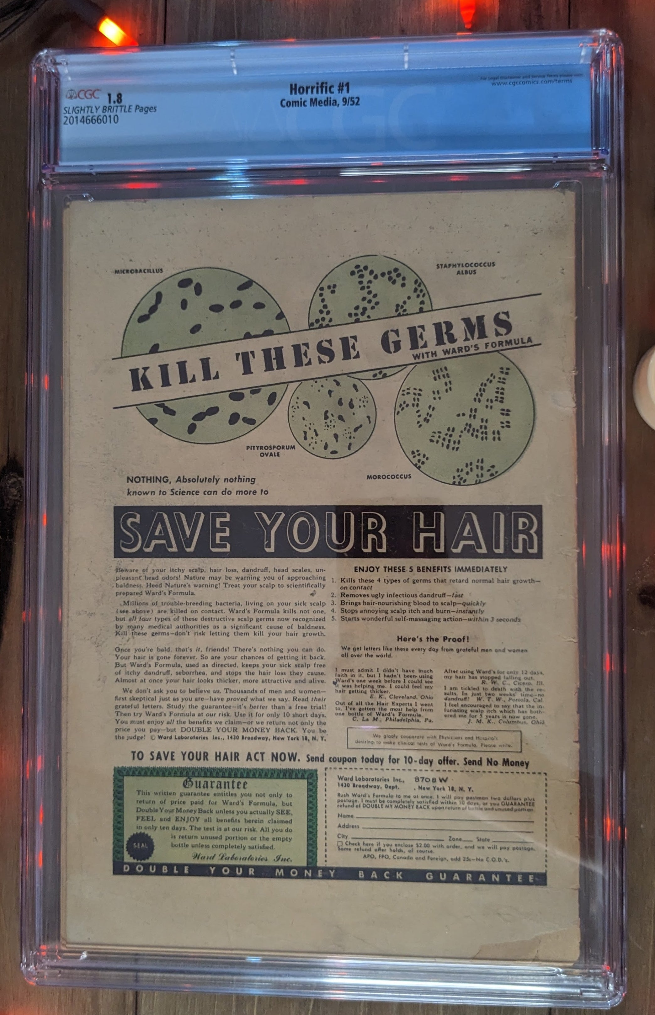 Horrific #1 (1952) | CGC Graded 1.8