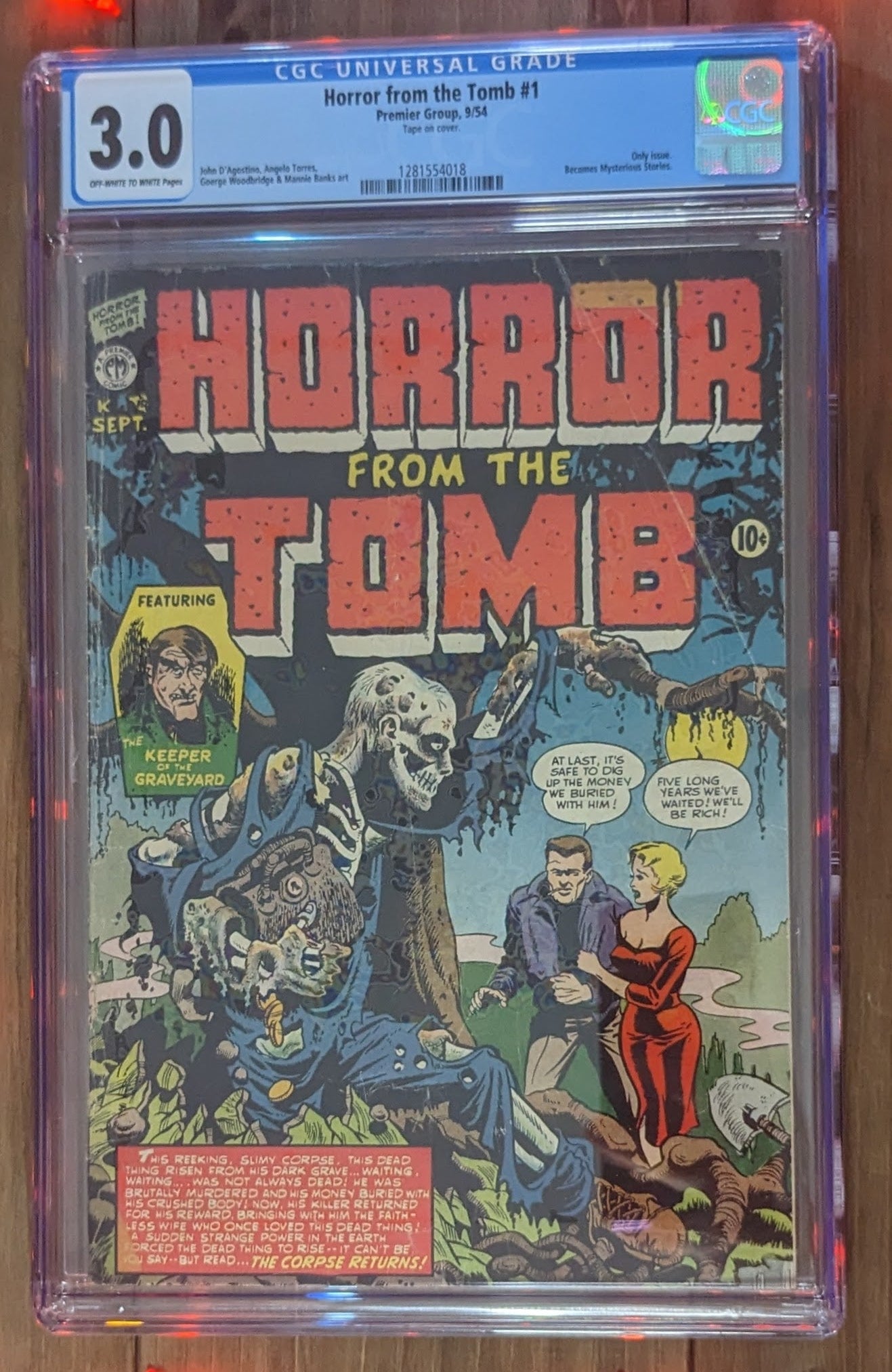 Horror from the Tomb #1 (1954) | CGC Graded 3.0