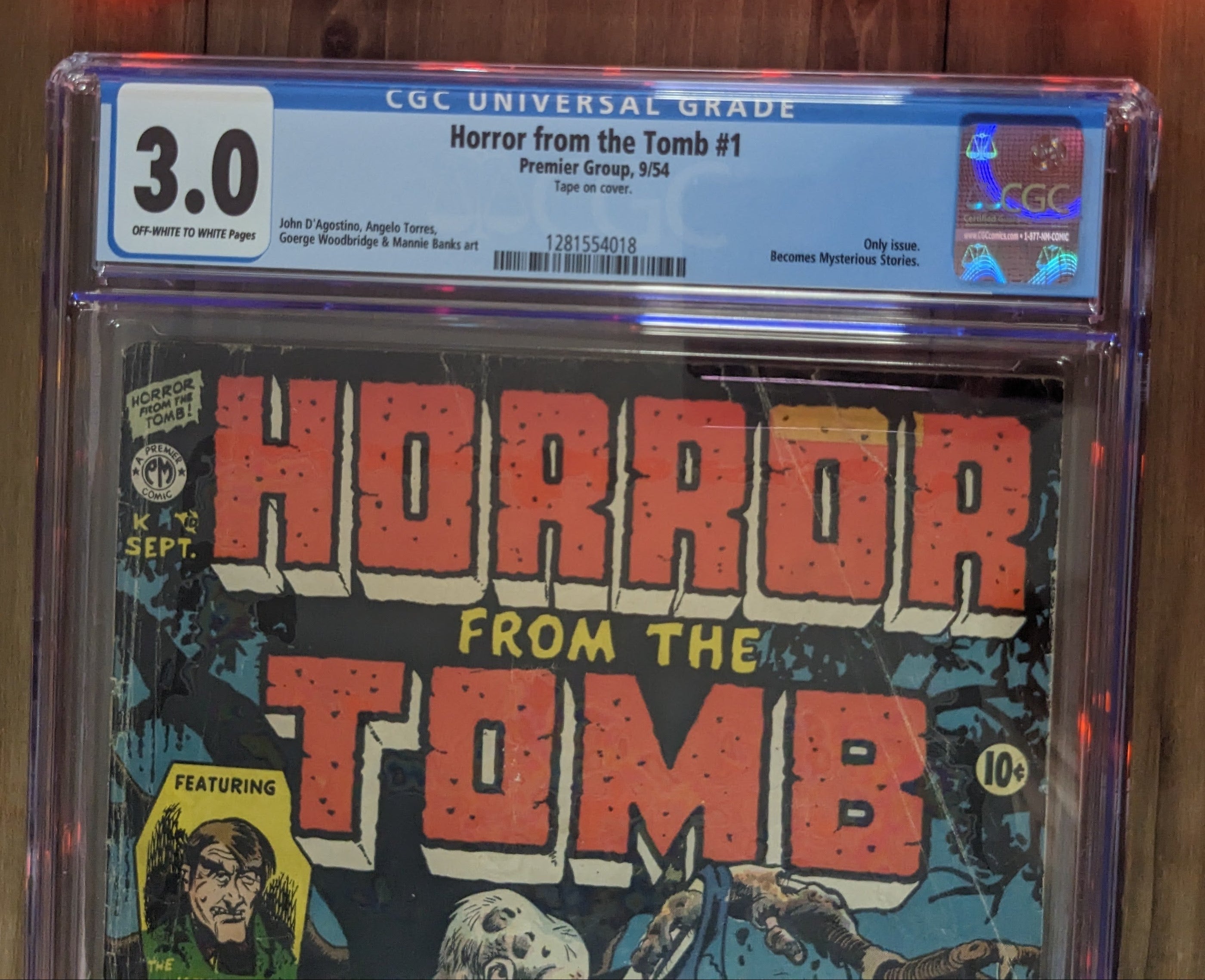 Horror from the Tomb #1 (1954) | CGC Graded 3.0