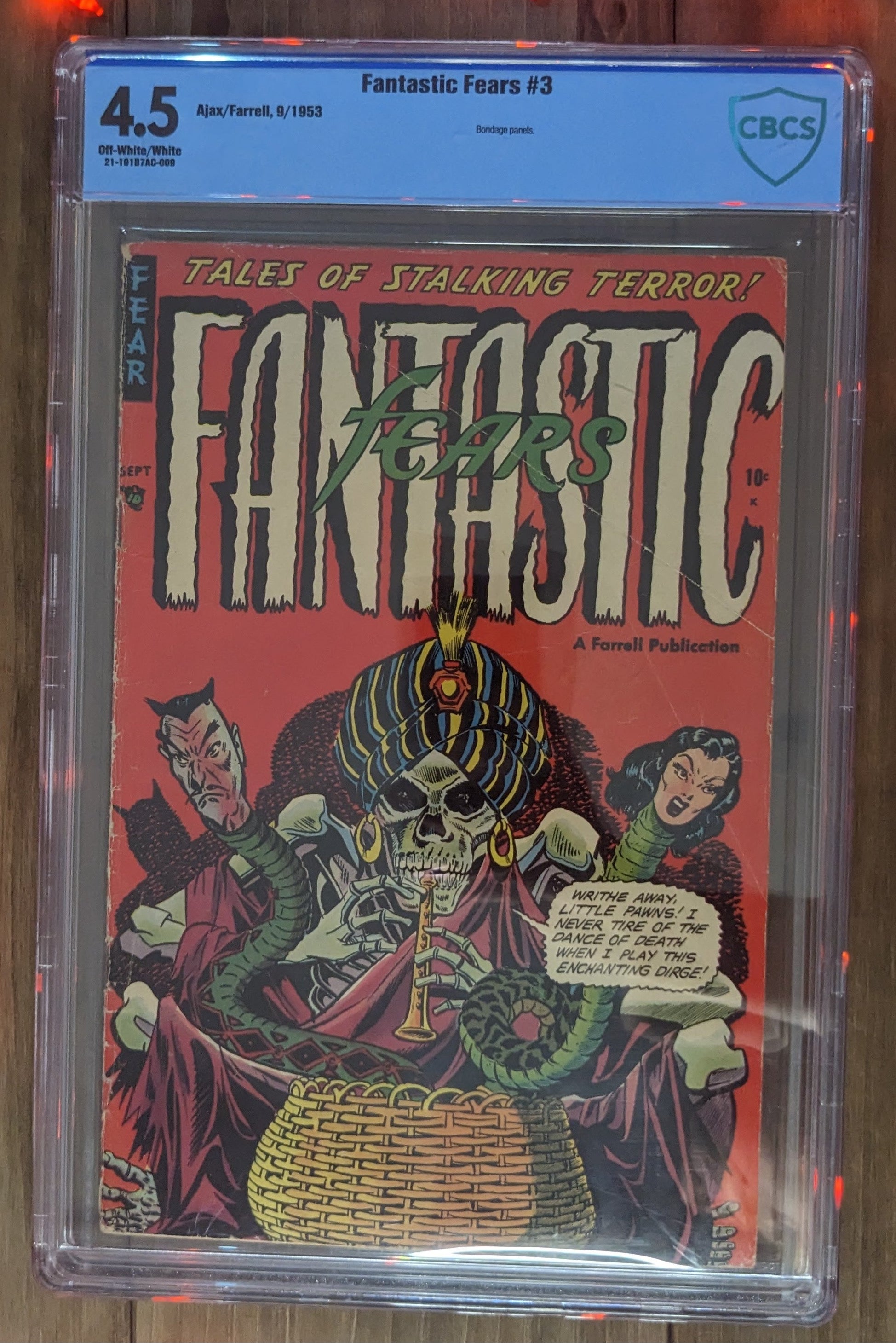 Fantastic Fears #3 (1953) | CBCS Graded 4.5