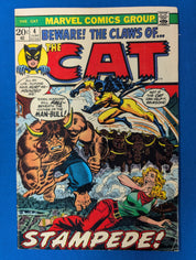 The Cat 1-4 (1972) - FN (6.0) - 1st App & Origin
