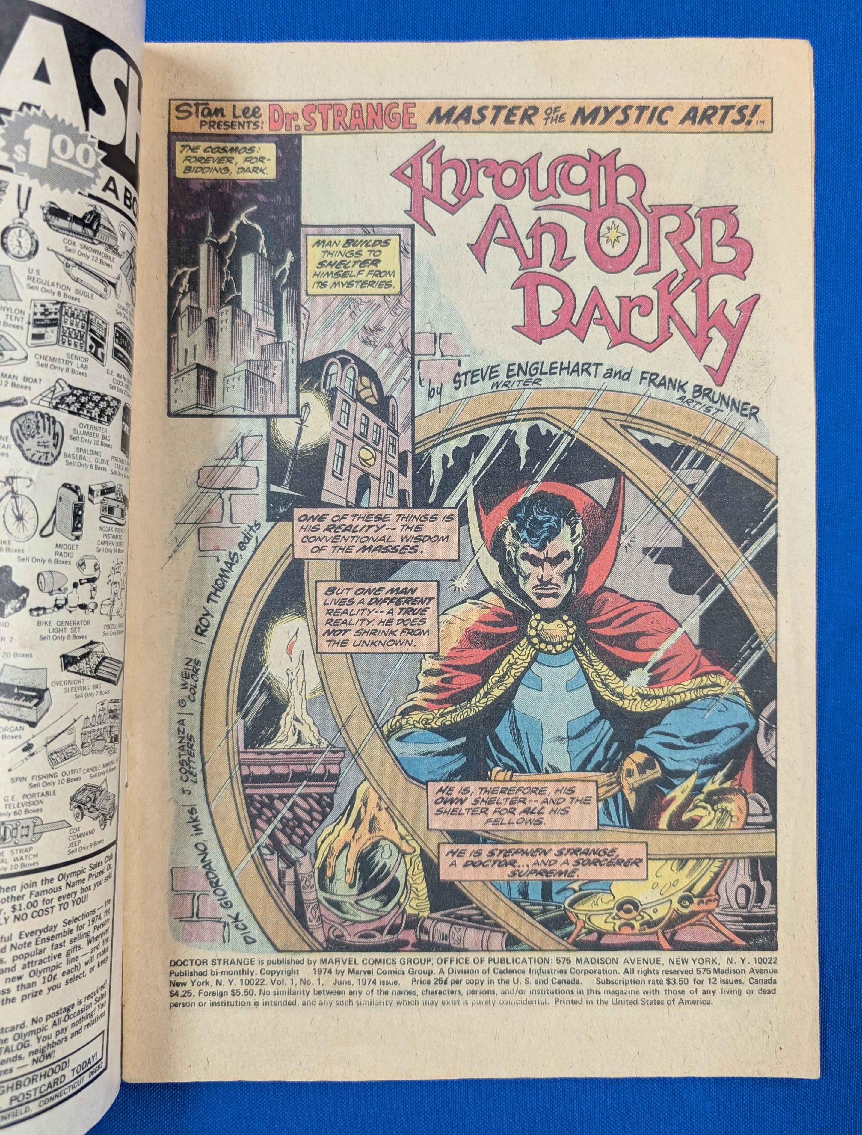Doctor Strange #1 (1974) - VG/FN (5.0) - 1st Ongoing Series