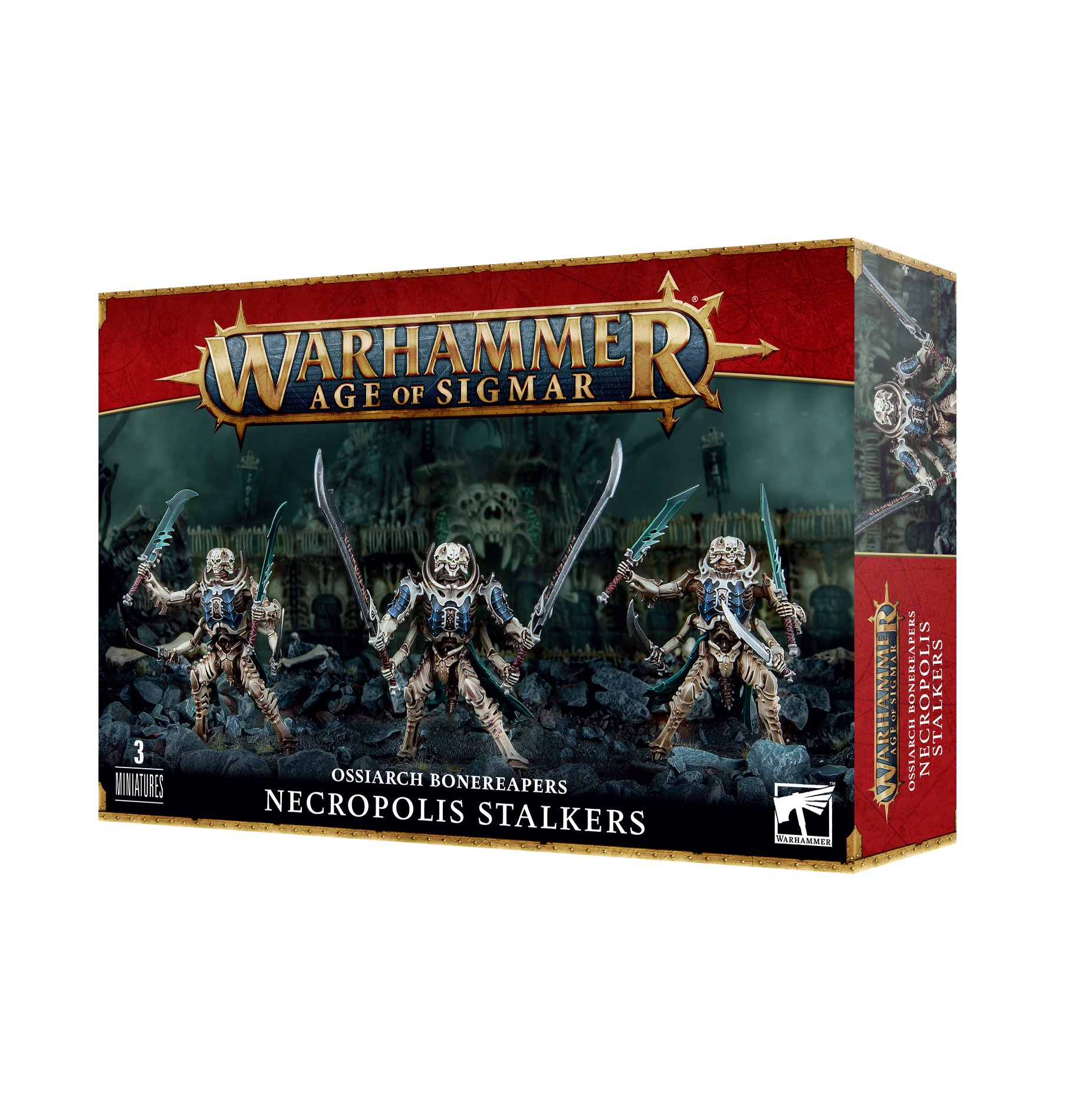 3x Necropolis Stalkers Warhammer AOS - Ossiarch Bonereapers Plastique