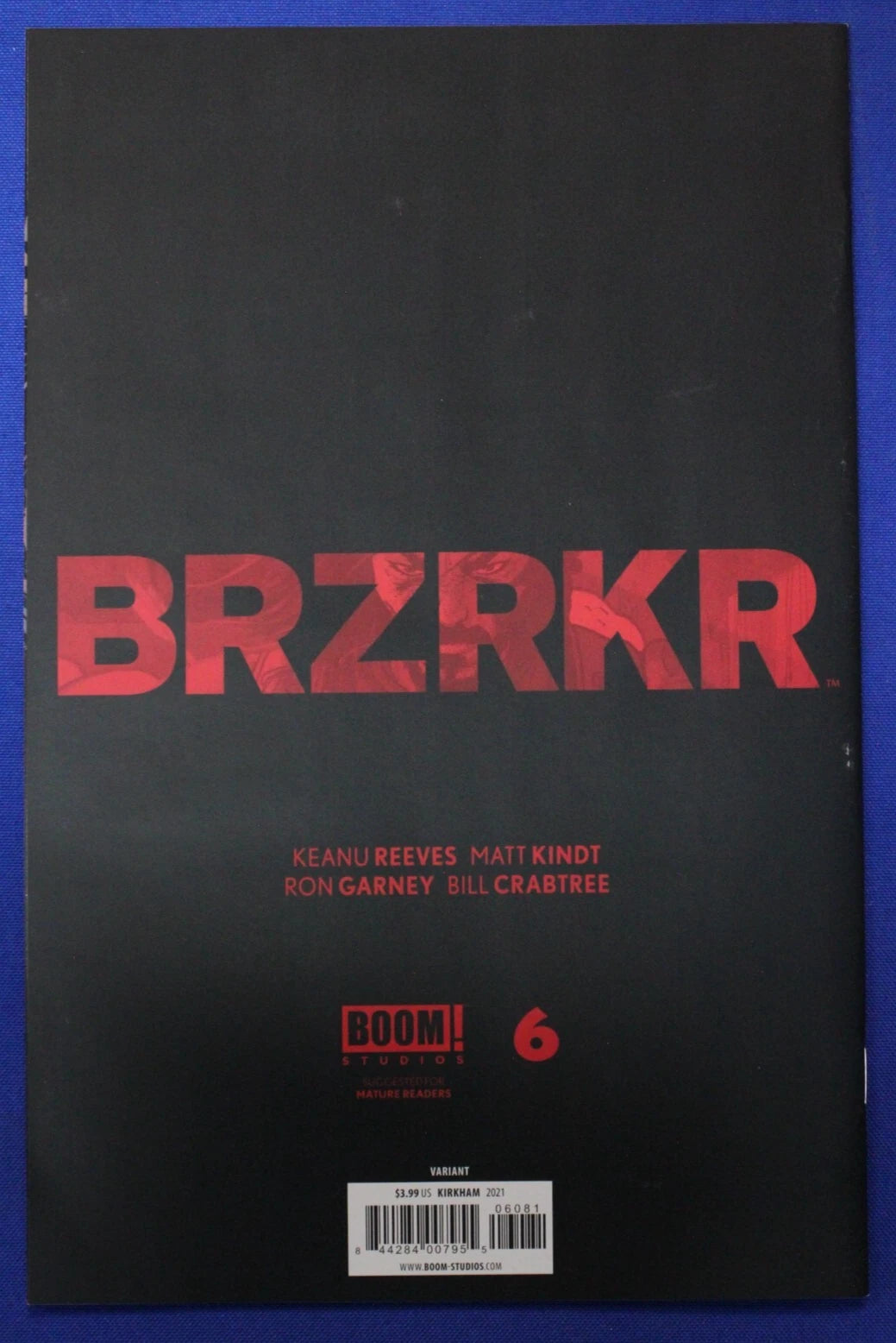 BRZRKR #6 1:150 Tyler Kirkham Virgin Variant VF/NM