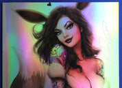 Zirty Girlz #3 Eevee Cosplay Foil Variant SIGNED Szerdy & Kincaid w/COA NM-