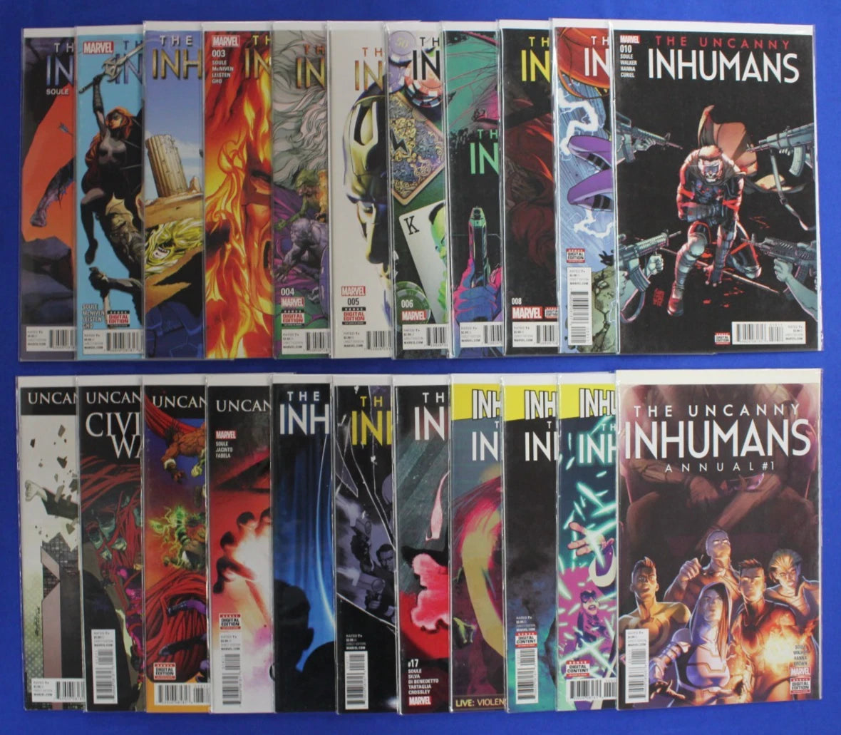 All-New Inhumans 1-11 + Uncanny 0-20 + vs X-Men 1-6 Complete Lot of 42 VF/NM