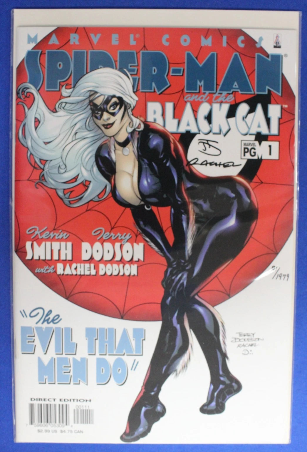 Spider-Man and the Black Cat The Evil That Men Do #1 SIGNED Terry Rachel Dodson VF/NM