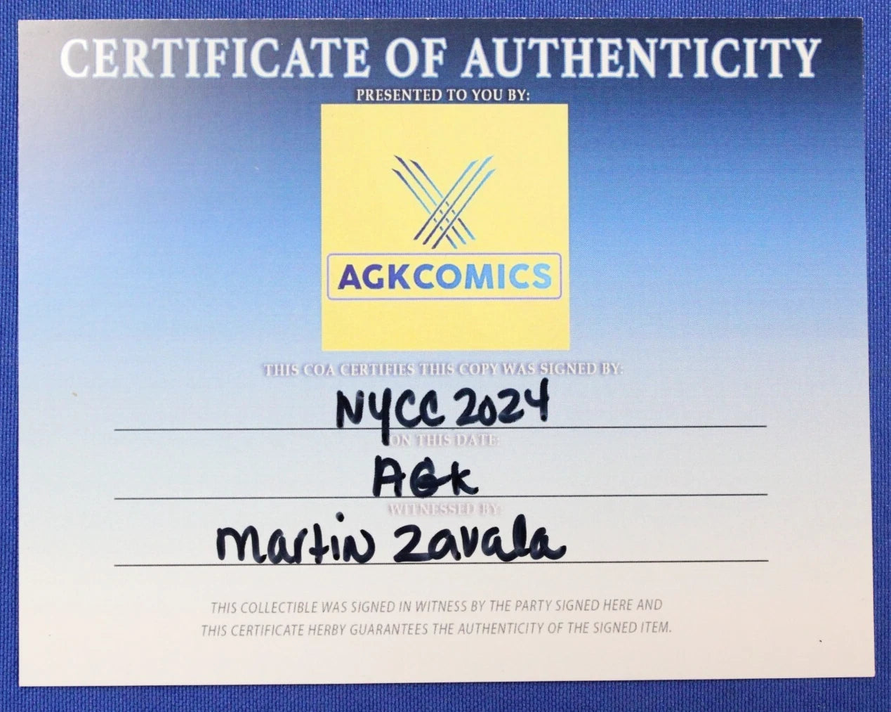 Tribute Notorious BIG NYCC Foil Variant SIGNED by Martin Zavala w/ COA NM-