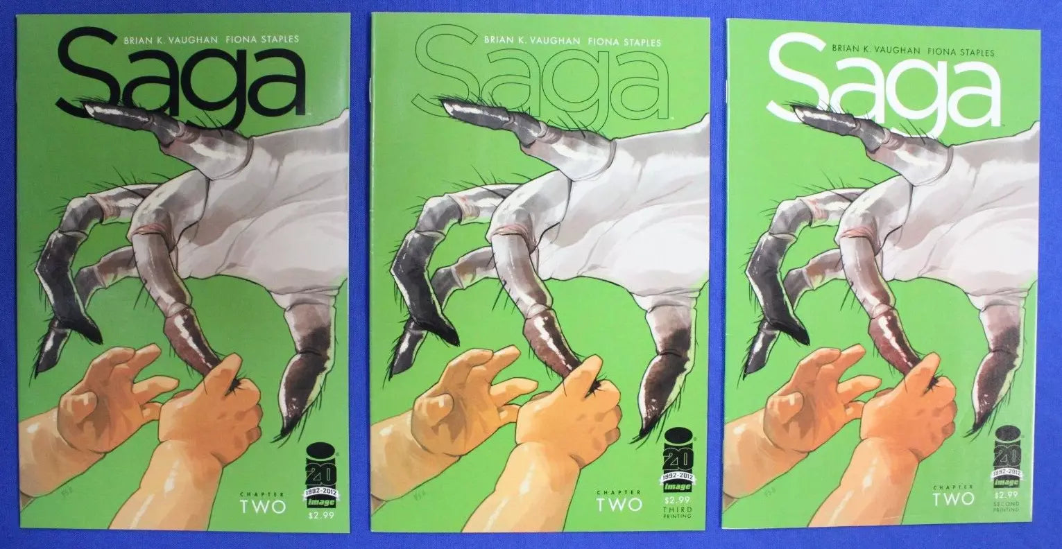 Saga #2-6, #8-66 Near Complete Set + 2nd & 3rd Prints VF/NM