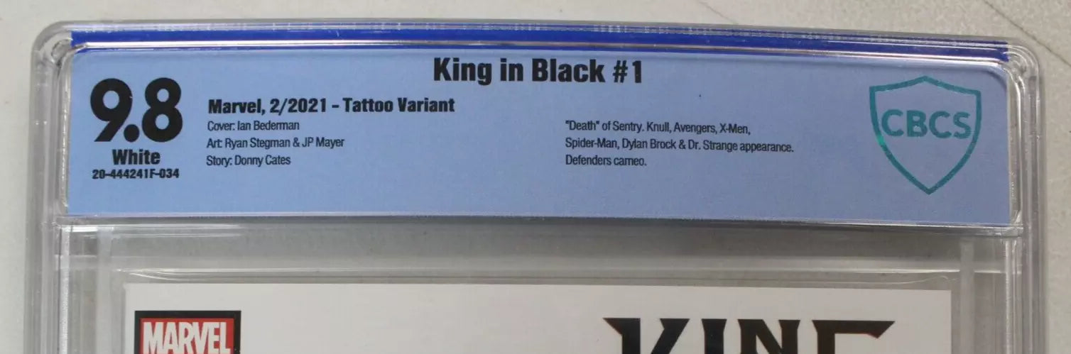 King in Black #1 Ian Bederman Tattoo Variant CBCS 9.8 NM/M