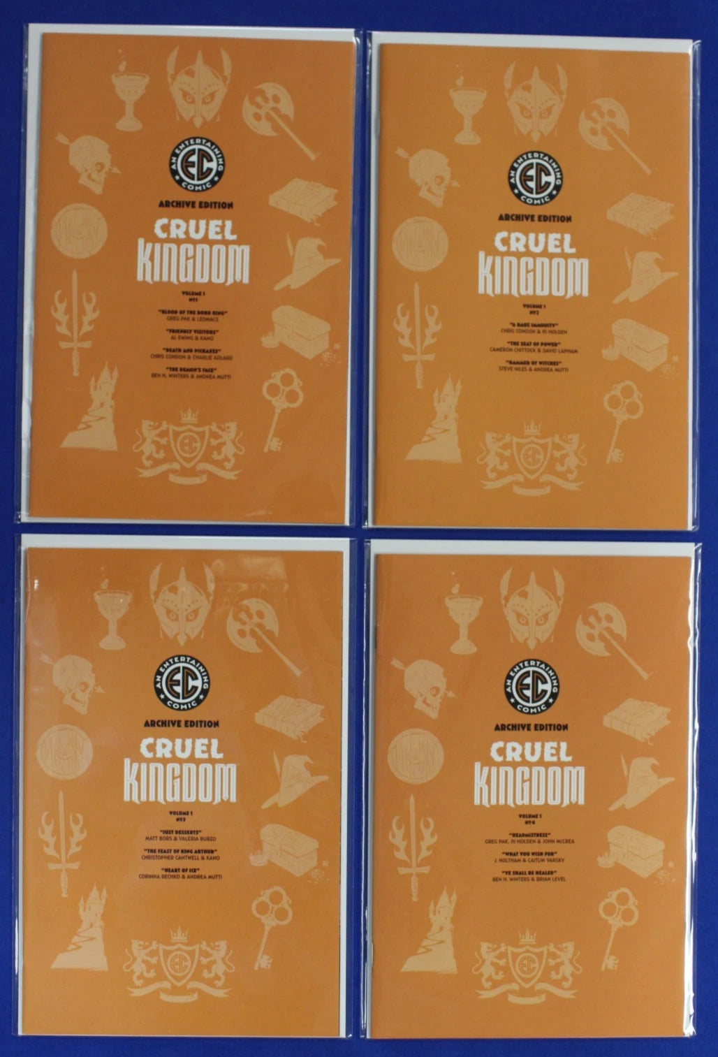 EC Cruel Kingdom #1-4 All 1:20 & 1:50 Variants Complete Set VF/NM