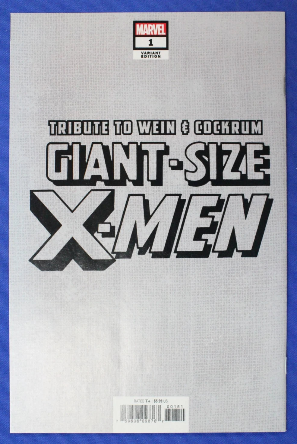 Giant-Size X-Men Tribute Wein & Cockrum 1:100 Virgin Variant VF/NM