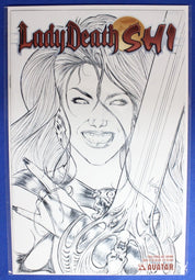 Lady Death Shi #0 Pencil LTD 500 & #2 Platinum VF/NM