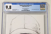 Walking Dead Deluxe #2 2nd Print 1:25 David Finch Virgin Variant CGC 9.8